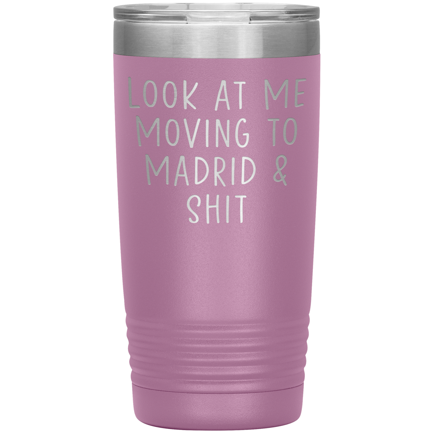 Moving to Madrid Spain Tumbler, Funny Moving Away Travel Coffee Mug, Birthday Gifts for Men and Women