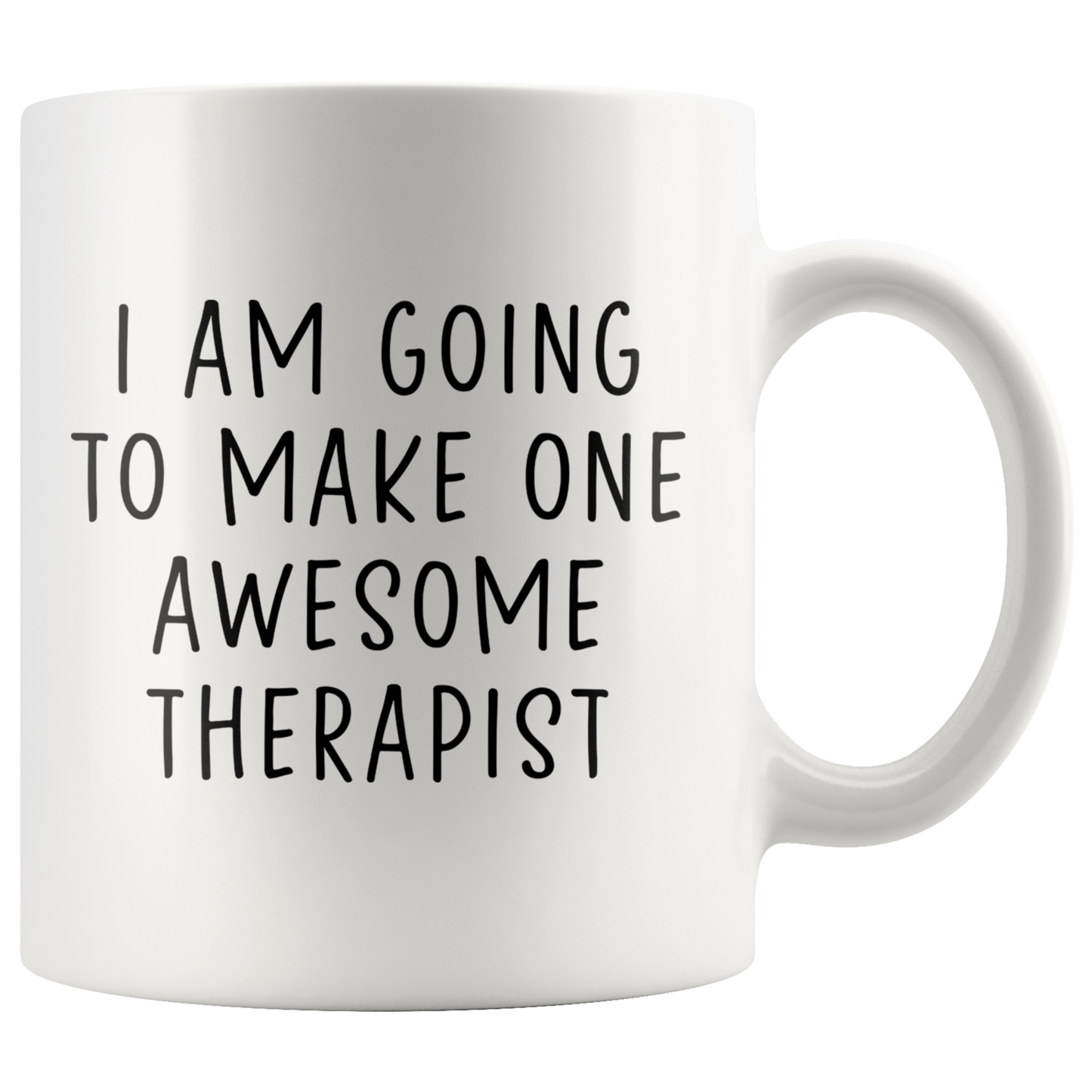 Therapist Graduation Gifts, Coffee Mug, Two Tone Accent Cup, Birthday Gift for Men and Women