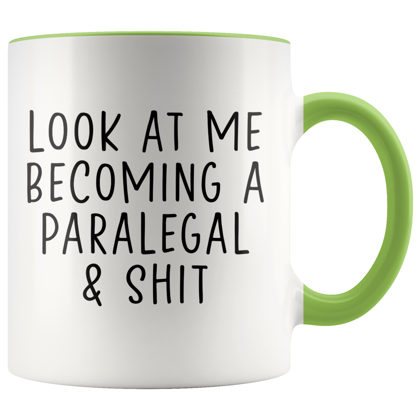 Paralegal Gifts, Coffee Mug, Two Tone Accent Cup, Birthday Gift for Men and Women