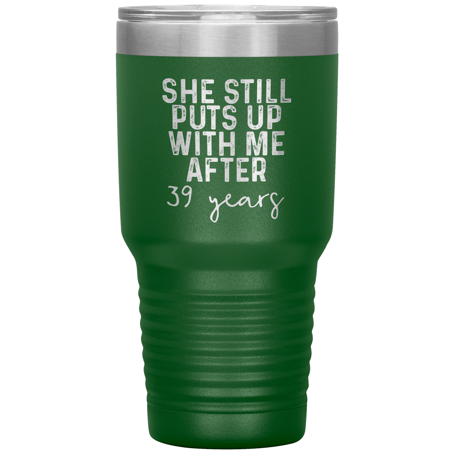 39th Anniversary Gifts for Husband, Coffee Mug, Tumbler, Birthday Gifts for Men and Women