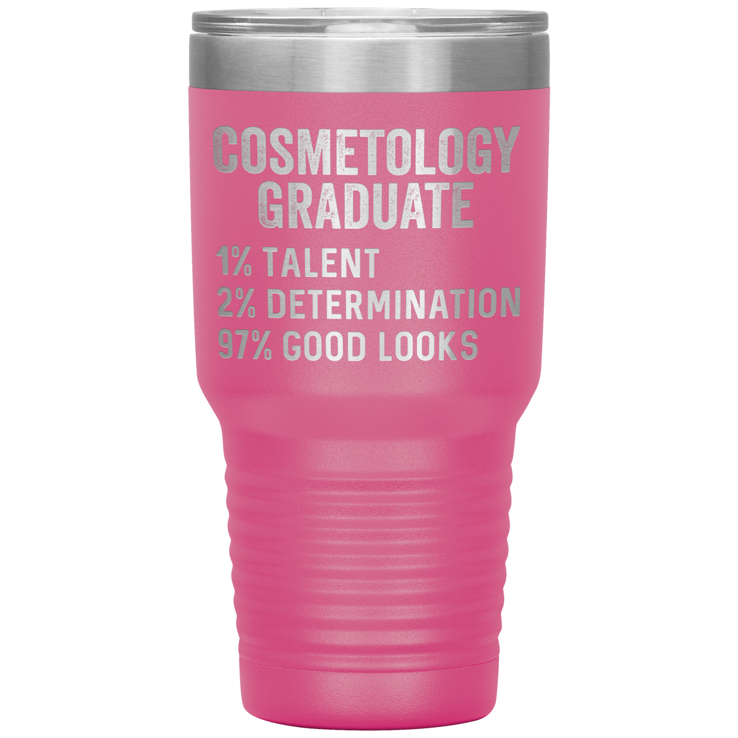 Cosmetology Graduate Tumbler, Funny Cosmetologist Graduation Travel Coffee Mug, Birthday Gifts for Men and Women