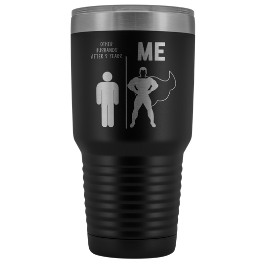 2° Regali anniversari per marito, 2 Regali anniversari per uomini, Tumbler Mug