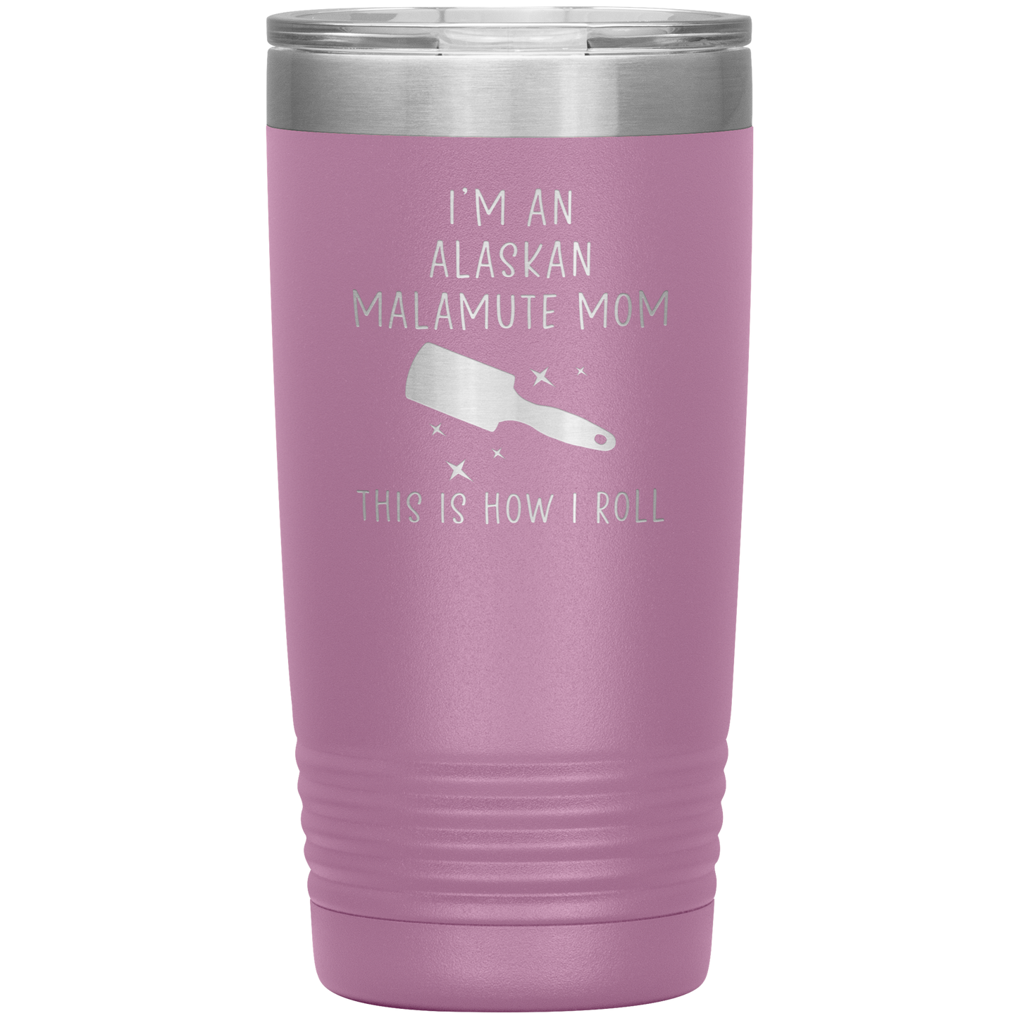 Alaskan Malamute Mom Tumbler, Funny Travel Coffee Mug, Birthday Gifts for Men and Women