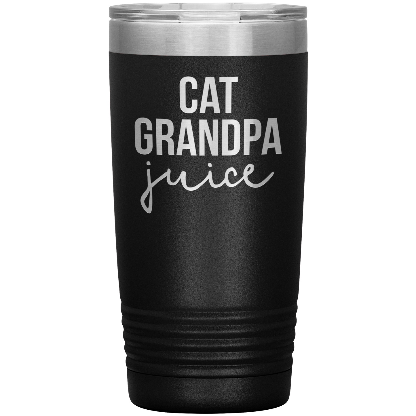 Cat Grandpa Tumbler, Cat Grandpa Gifts, Travel Coffee Mug, Birthday Gifts for Men and Women