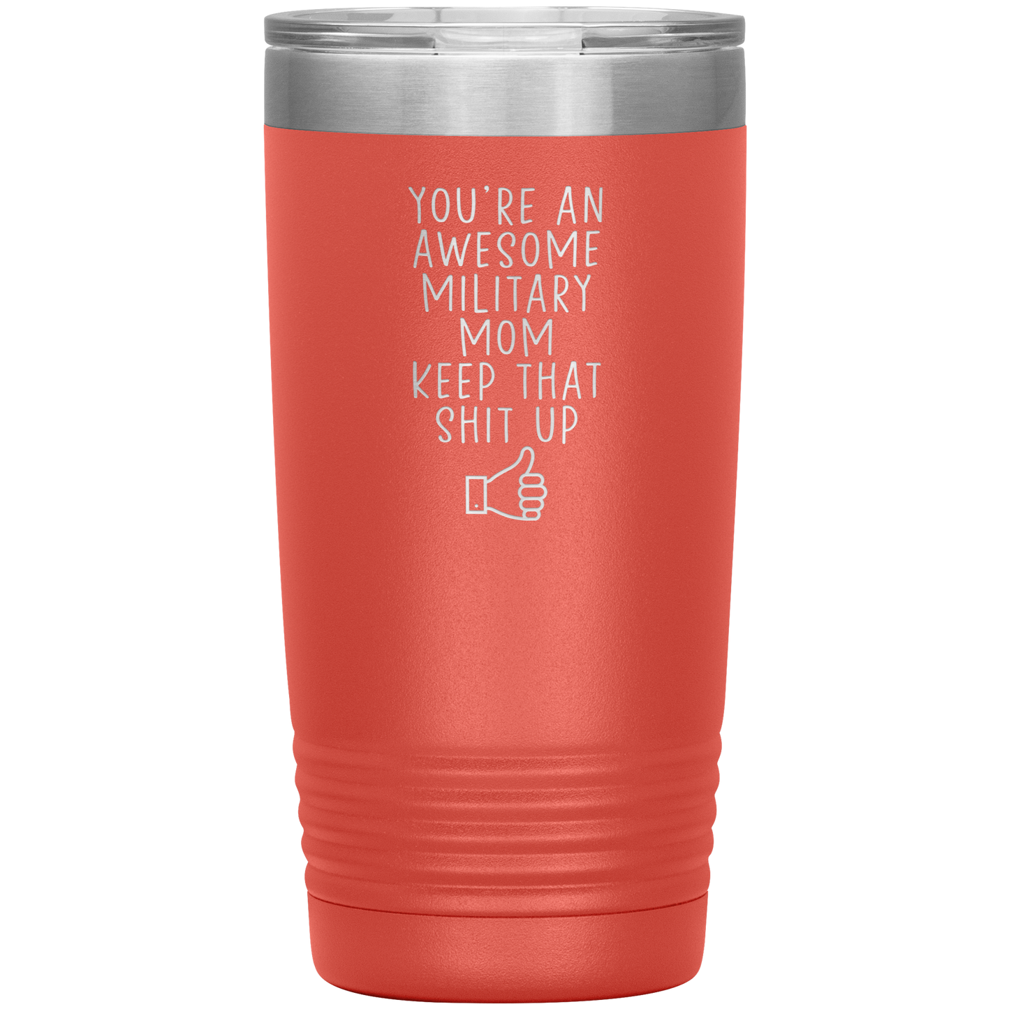 Mãe militar Tumbler, Presentes da Mãe Militar, Caneca de Café de Viagem, Presentes de Aniversário para Homens e Mulheres