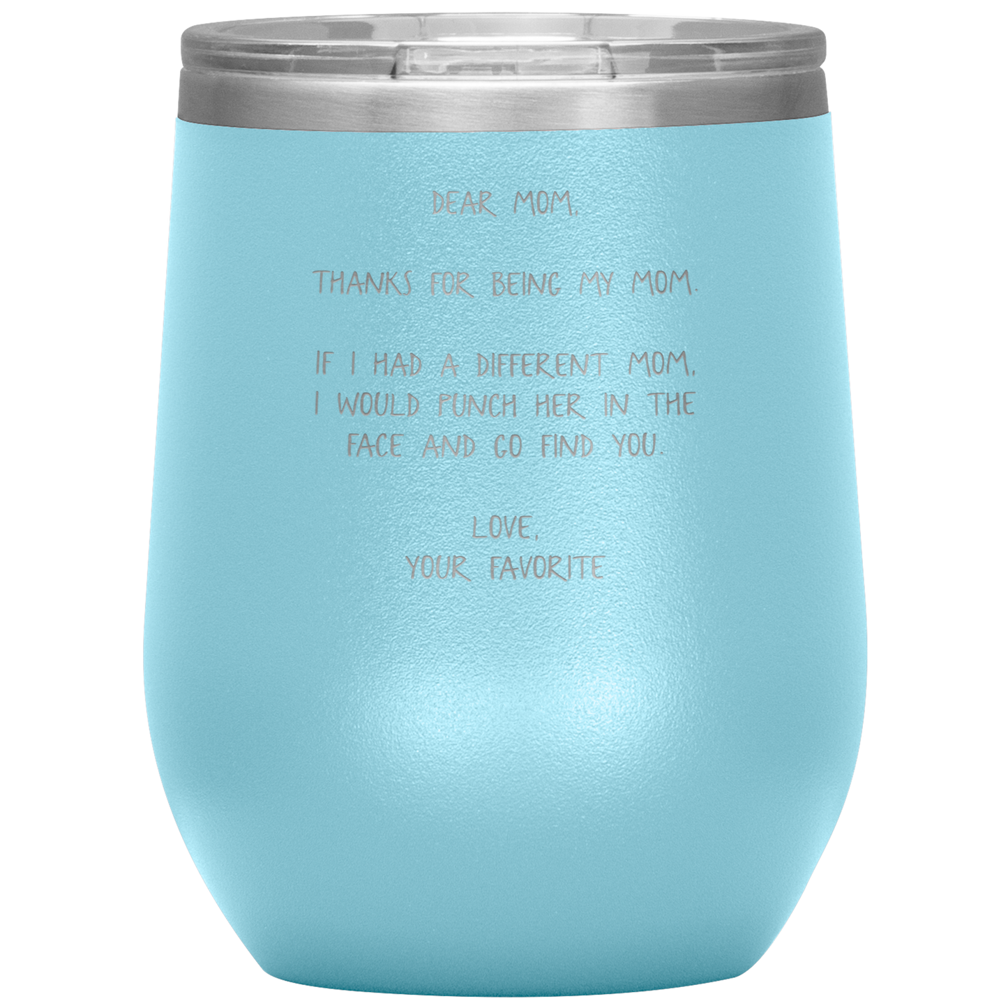 Mom Wine Tumbler, Funny Travel Wine Cup, Birthday Gifts for Men and Women