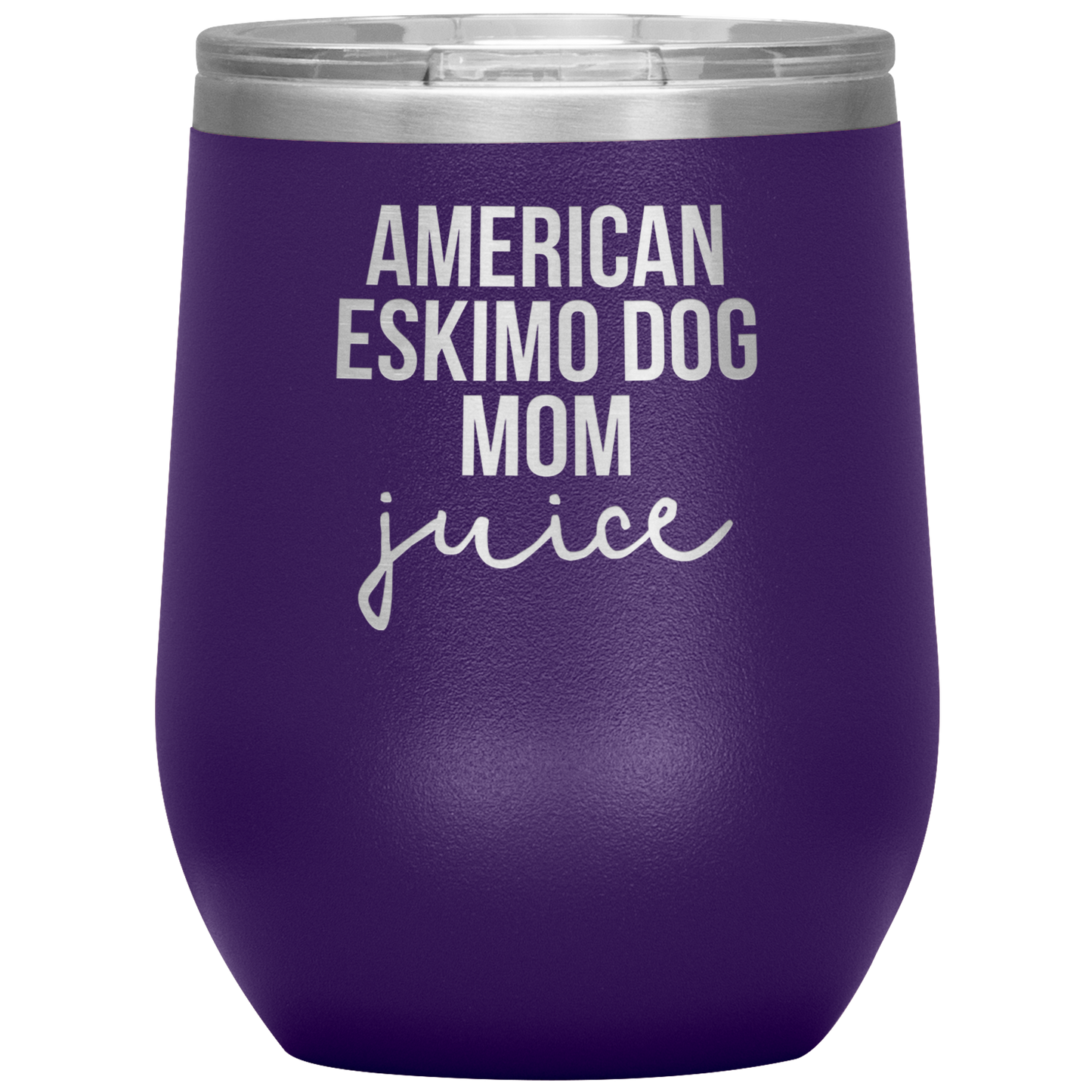 American Eskimo Dog Mom Wine Tumbler, Funny Travel Wine Cup, Birthday Gifts for Men and Women