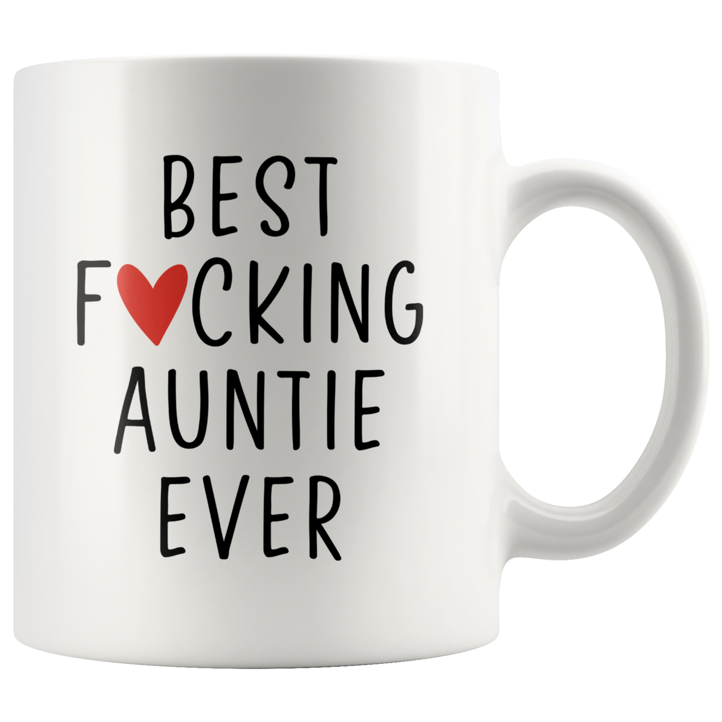 Auntie Gifts, Coffee Mug, Two Tone Accent Cup, Birthday Gift for Men and Women