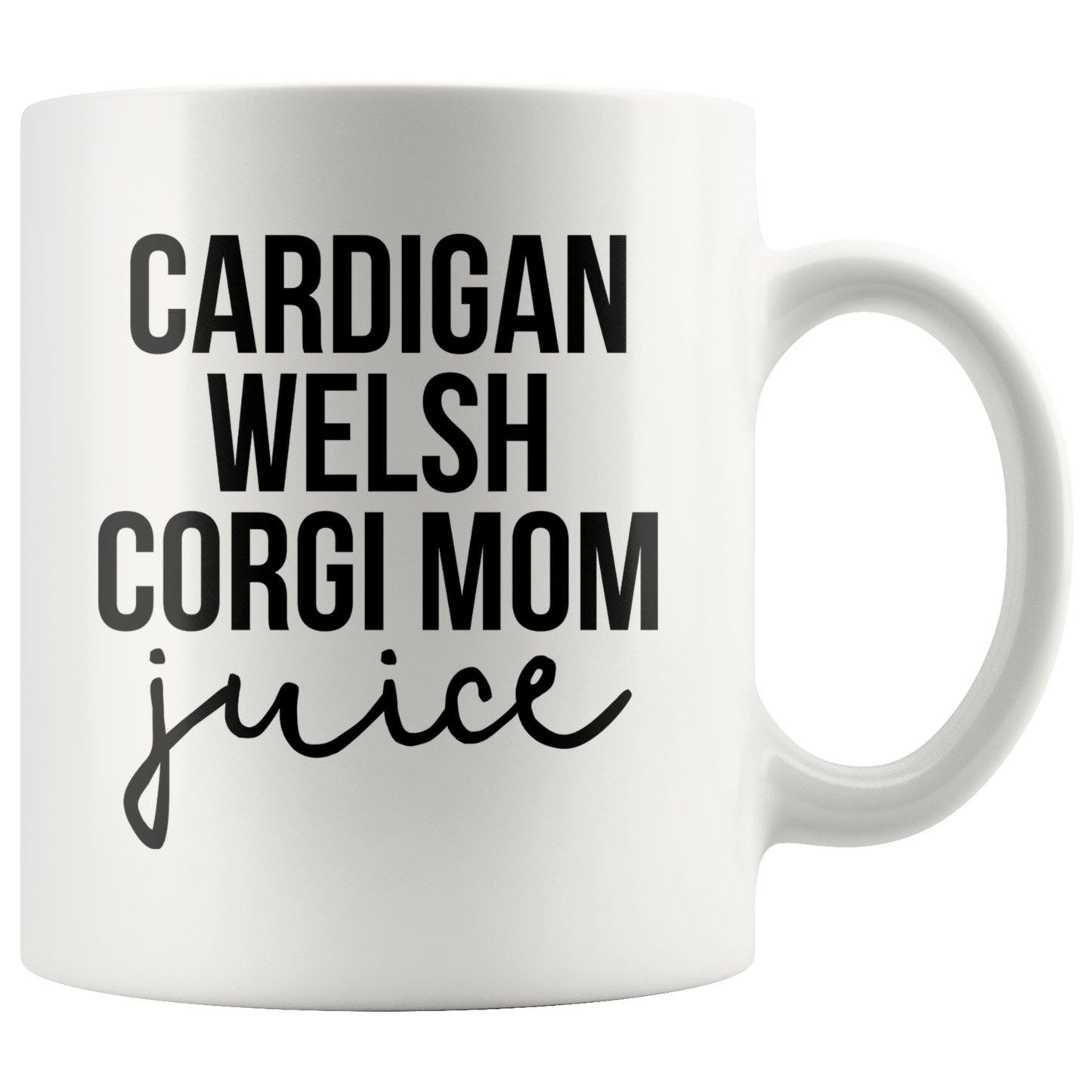 Cardigan Welsh Corgi Mom Gifts, Coffee Mug, Two Tone Accent Cup, Birthday Gift for Men and Women