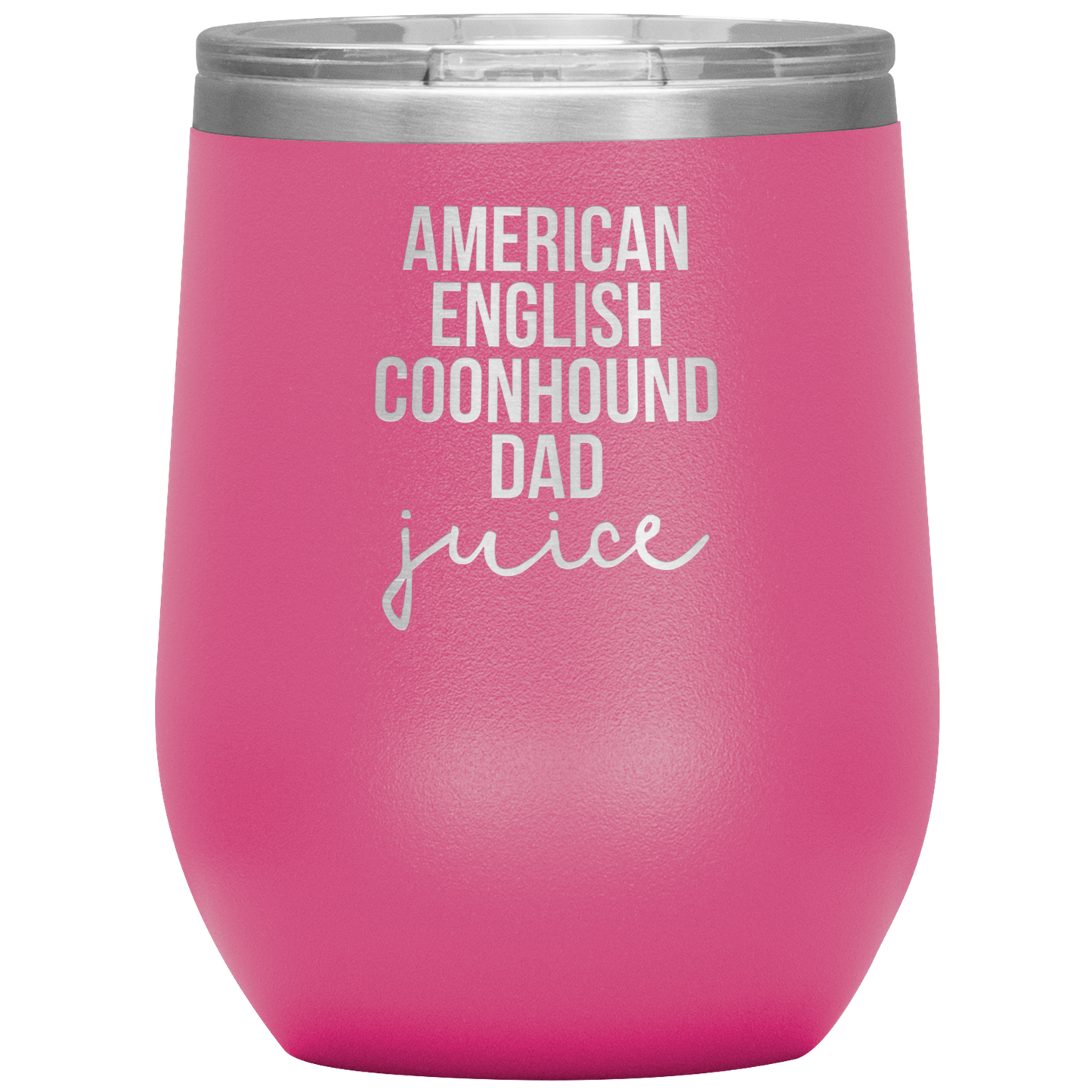 American English Coonhound Dad Wine Tumbler, Funny Travel Wine Cup, Birthday Gifts for Men and Women