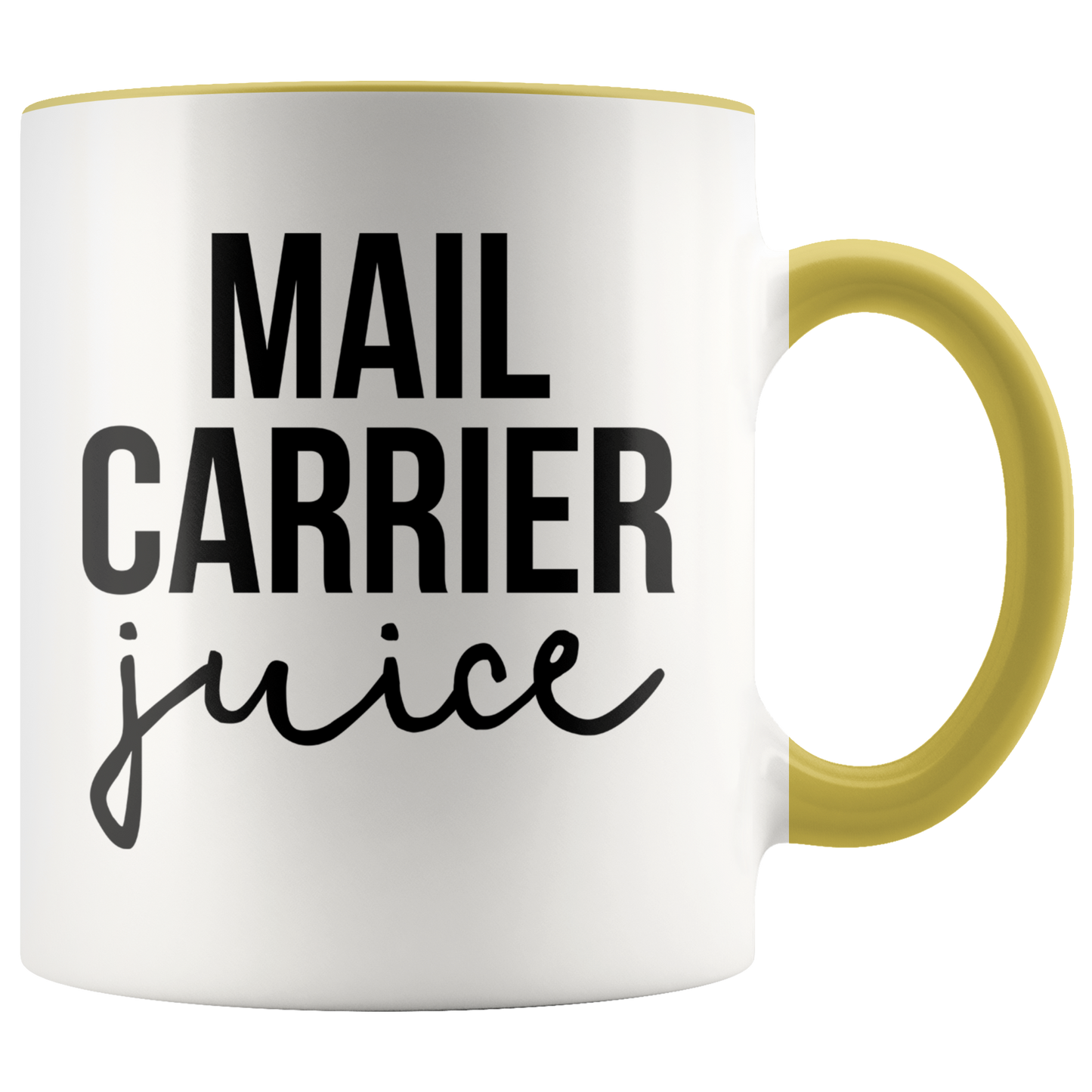 Mail Carrier Gifts, Coffee Mug, Two Tone Accent Cup, Birthday Gift for Men and Women