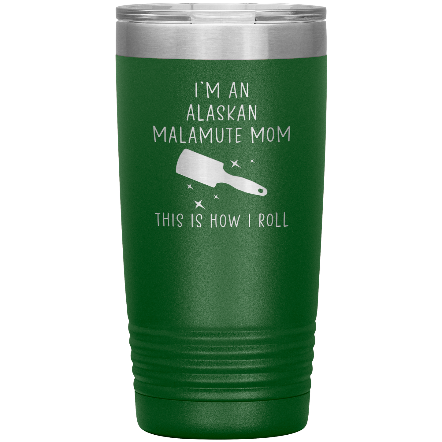 Alaskan Malamute Mom Tumbler, Funny Travel Coffee Mug, Birthday Gifts for Men and Women