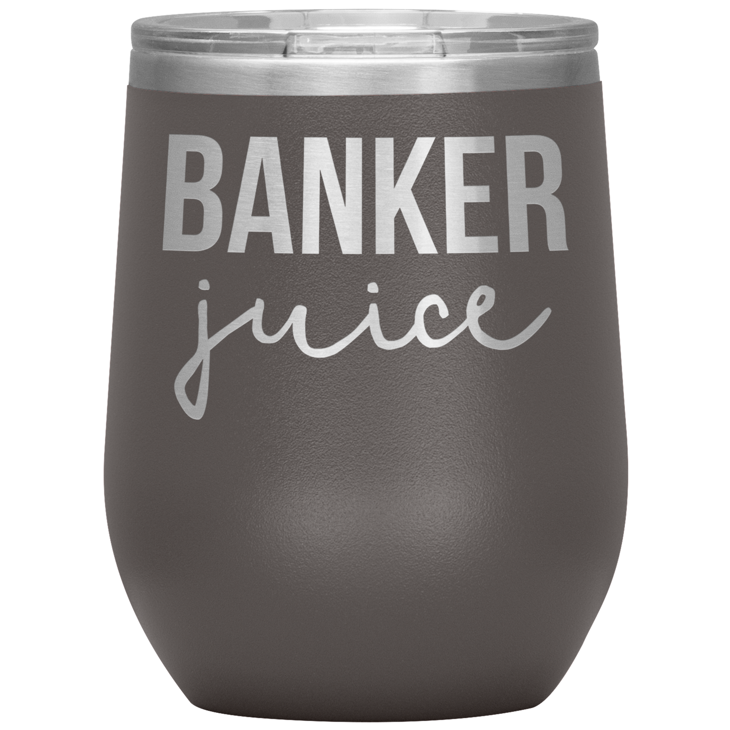 Banker Wine Tumbler, Funny Gifts, Travel Wine Cup, Birthday Gifts for Men and Women