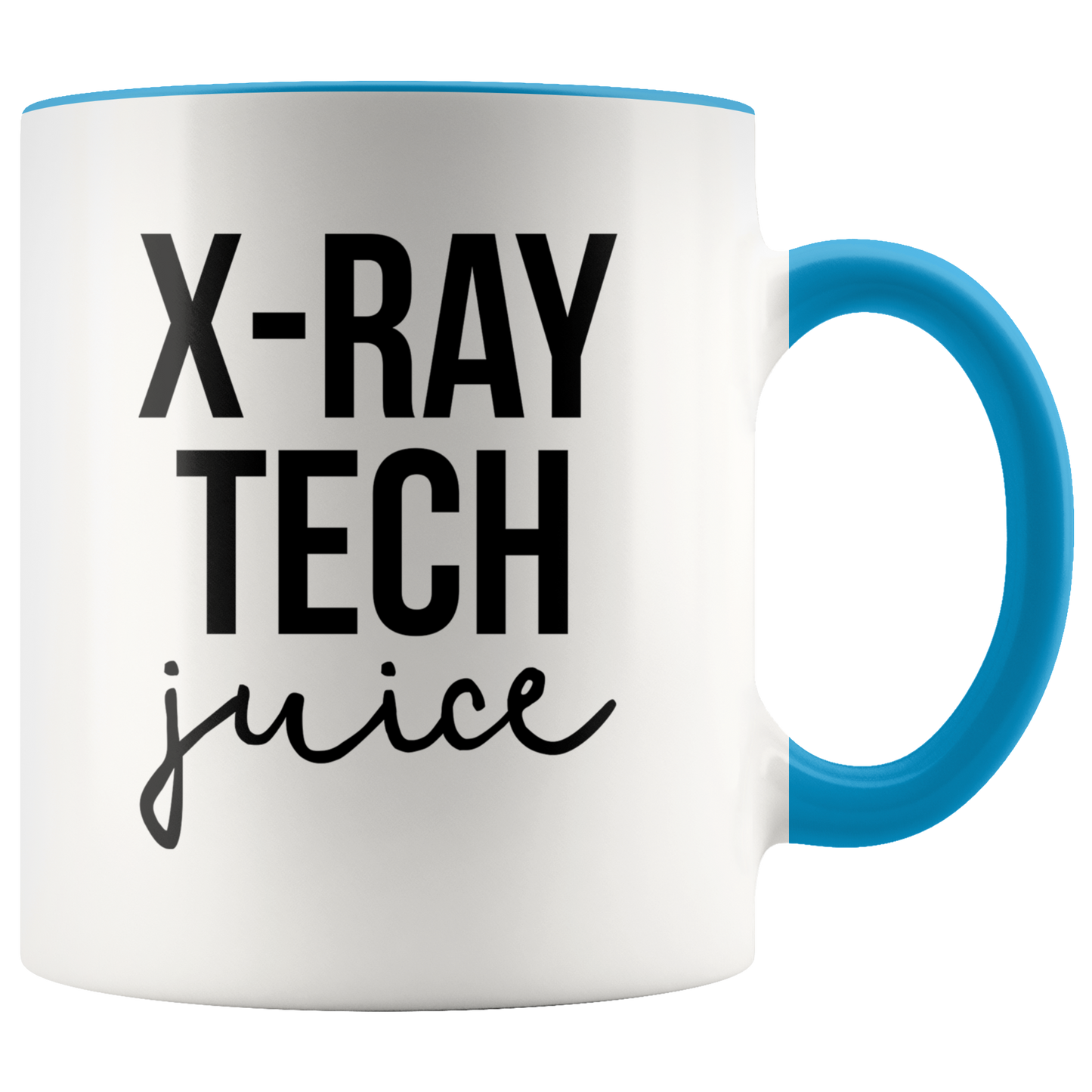 Xray Tech Radiologic Technologist Gifts, Coffee Mug, Two Tone Accent Cup, Birthday Gift for Men and Women