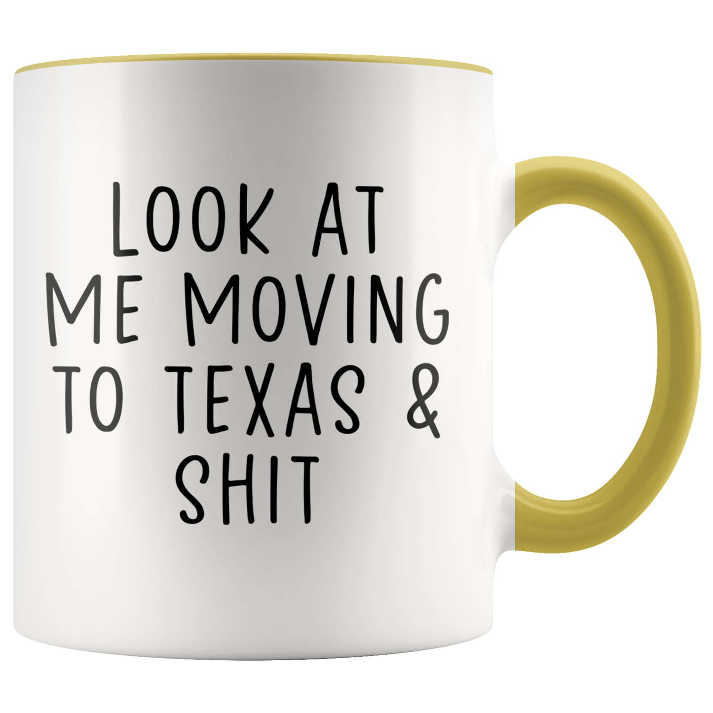 Moving to Texas Gifts, Colorado Coffee Mug, Two Tone Accent Cup, Birthday Gift for Men and Women