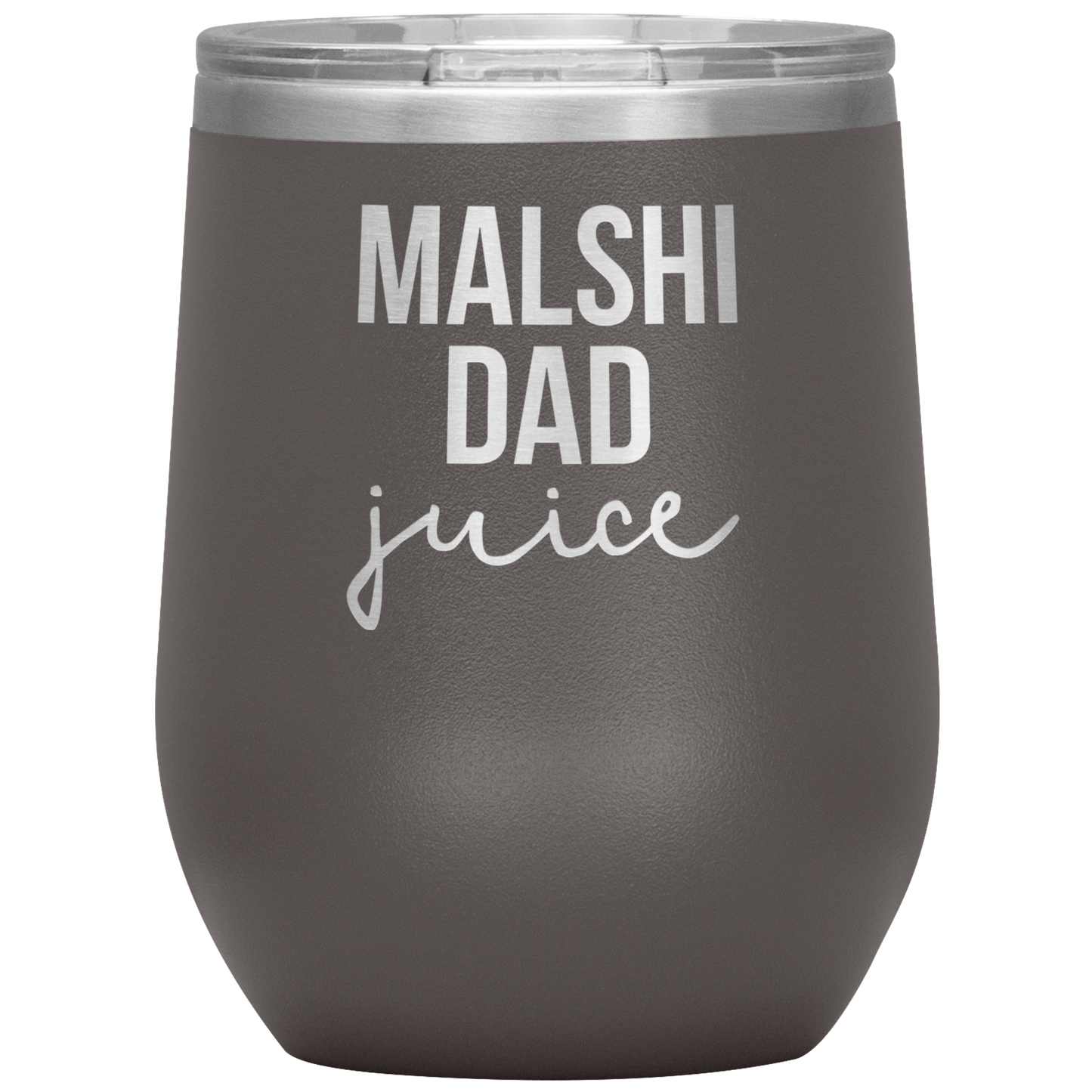 Malshi Dad Wine Tumbler, Malshi Dad Gifts, Travel Wine Cup, Birthday Gifts for Men and Women