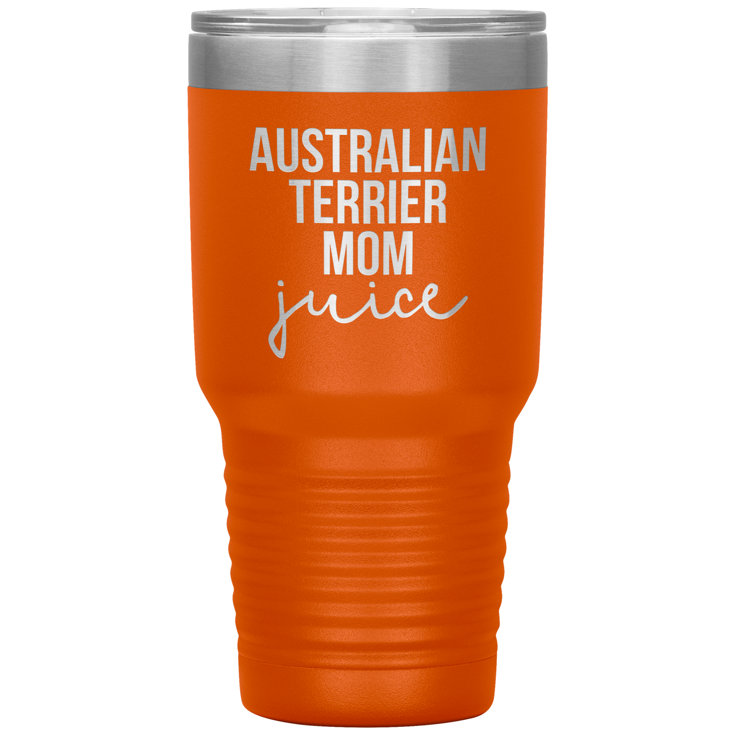 Australian Terrier Mom Tumbler, Funny Travel Coffee Mug, Birthday Gifts for Men and Women