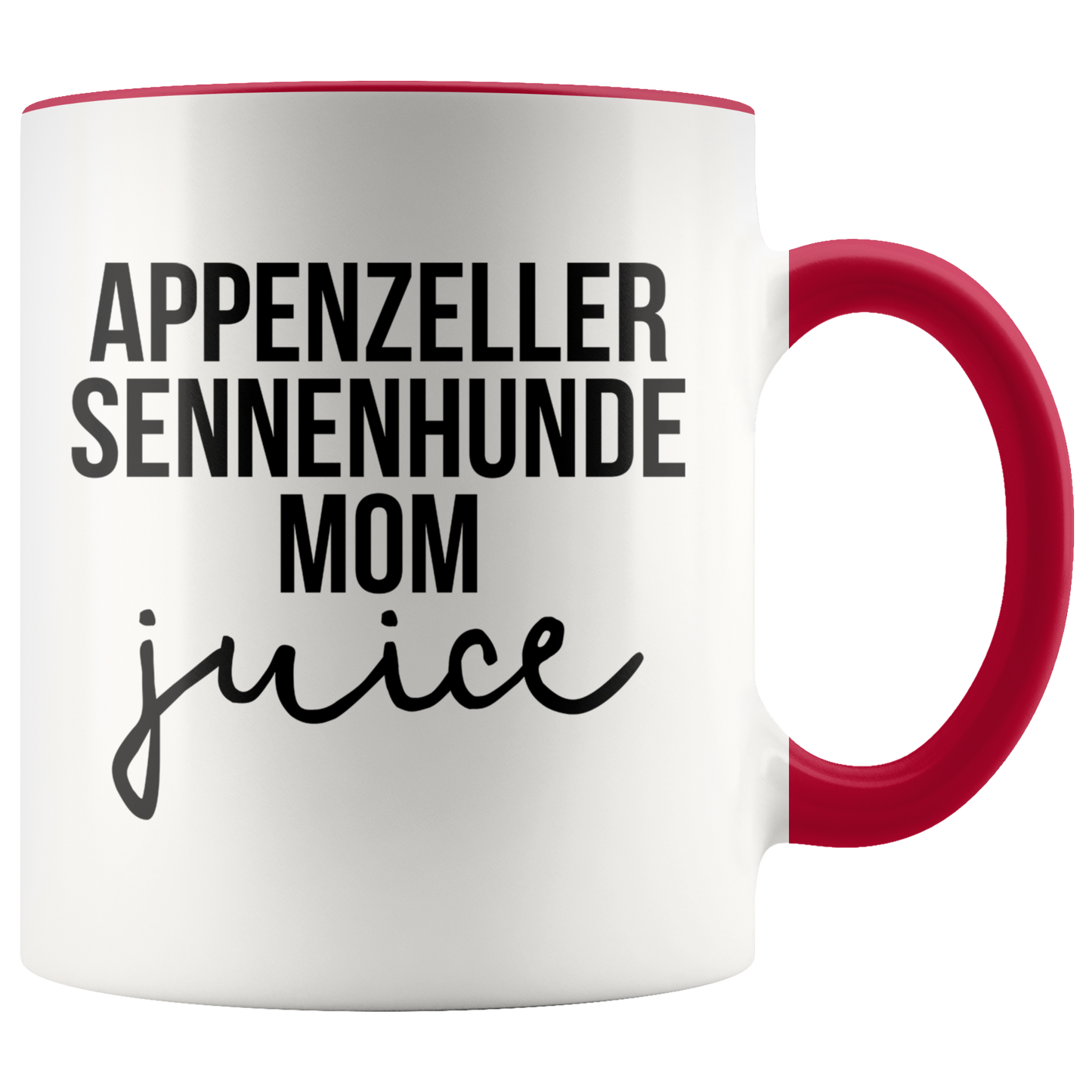 Appenzeller Sennenhunde Mom Gifts, Coffee Mug, Two Tone Accent Cup, Birthday Gift for Men and Women