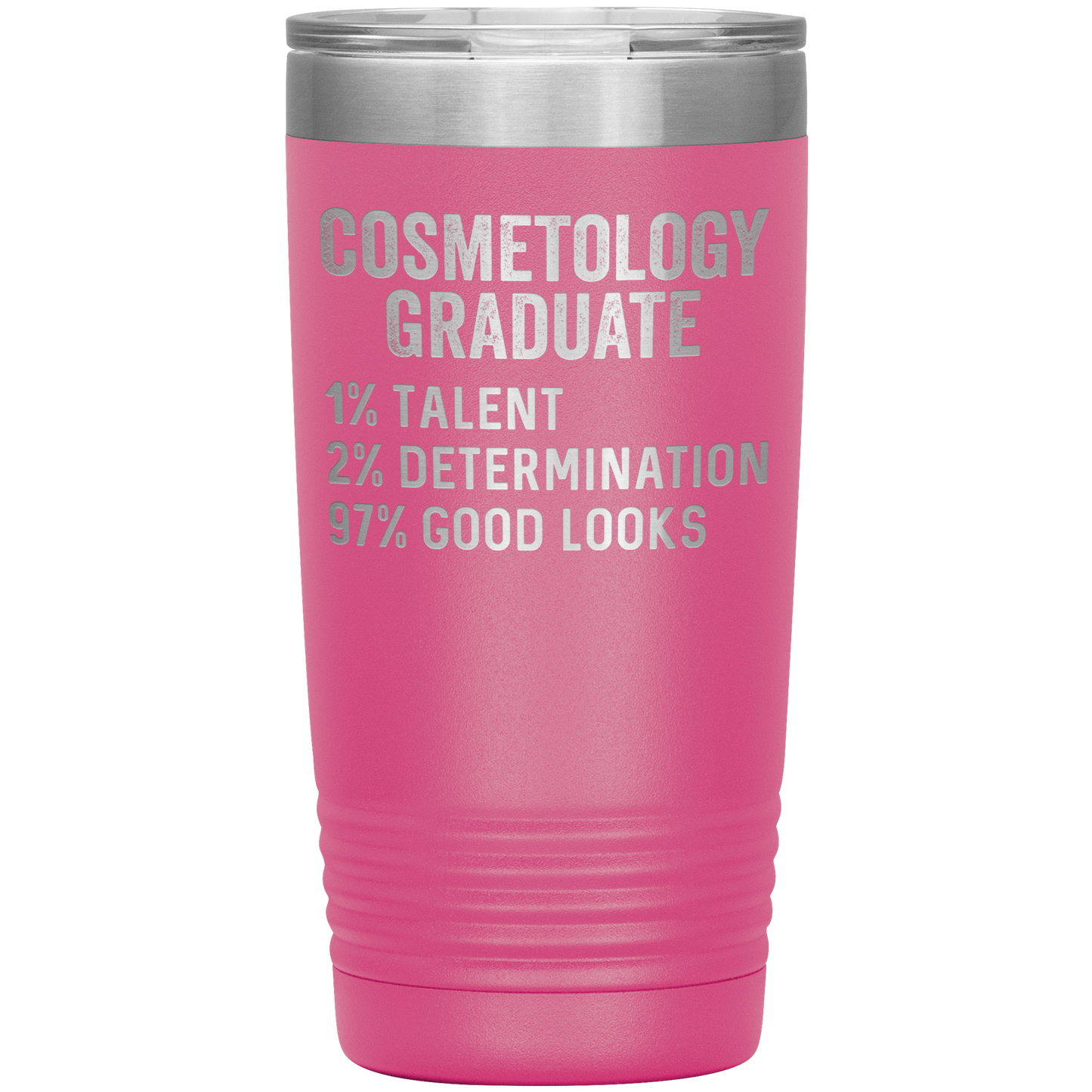 Cosmetology Graduate Tumbler, Funny Cosmetologist Graduation Travel Coffee Mug, Birthday Gifts for Men and Women