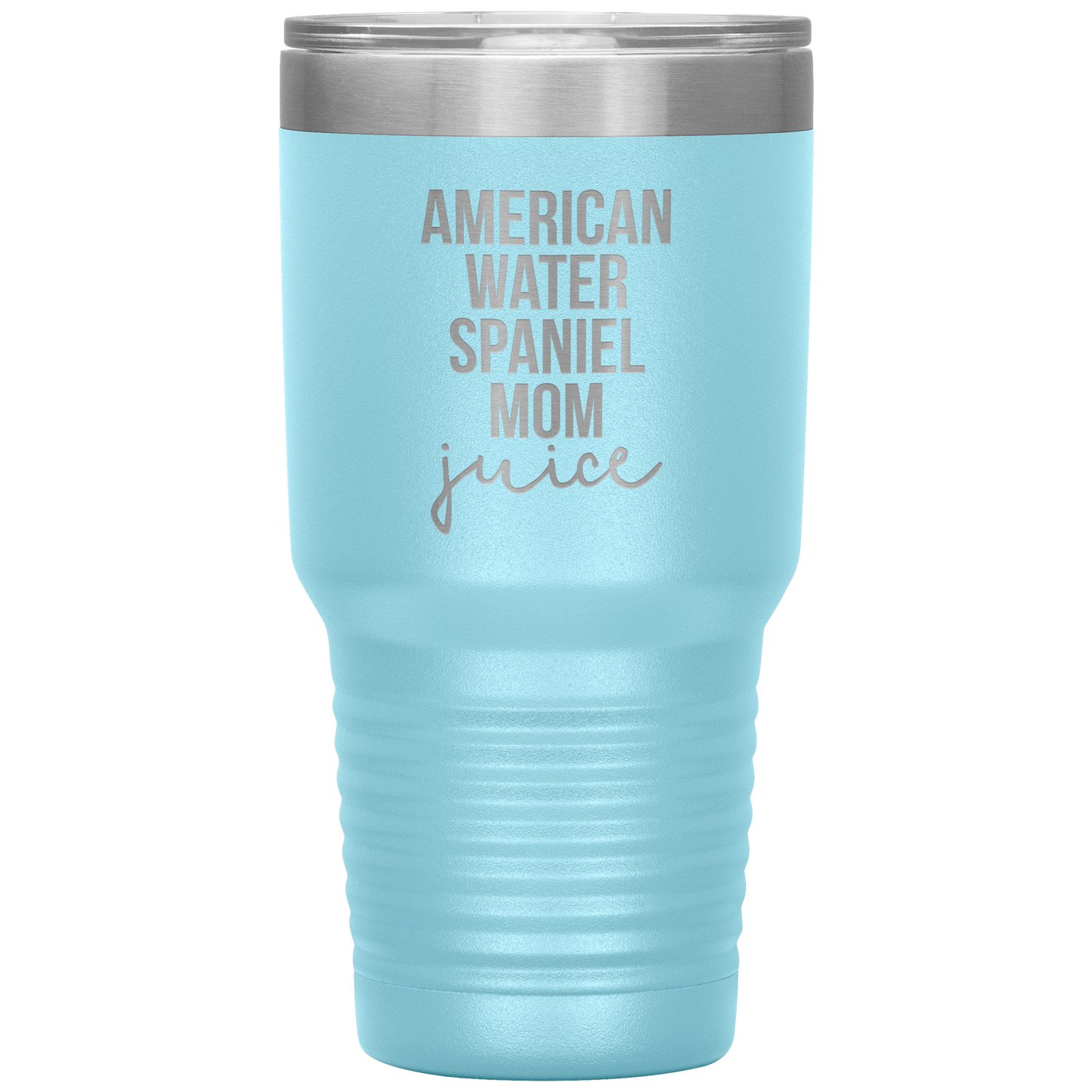 American Water Spaniel Mom Tumbler, Funny Travel Coffee Mug, Birthday Gifts for Men and Women