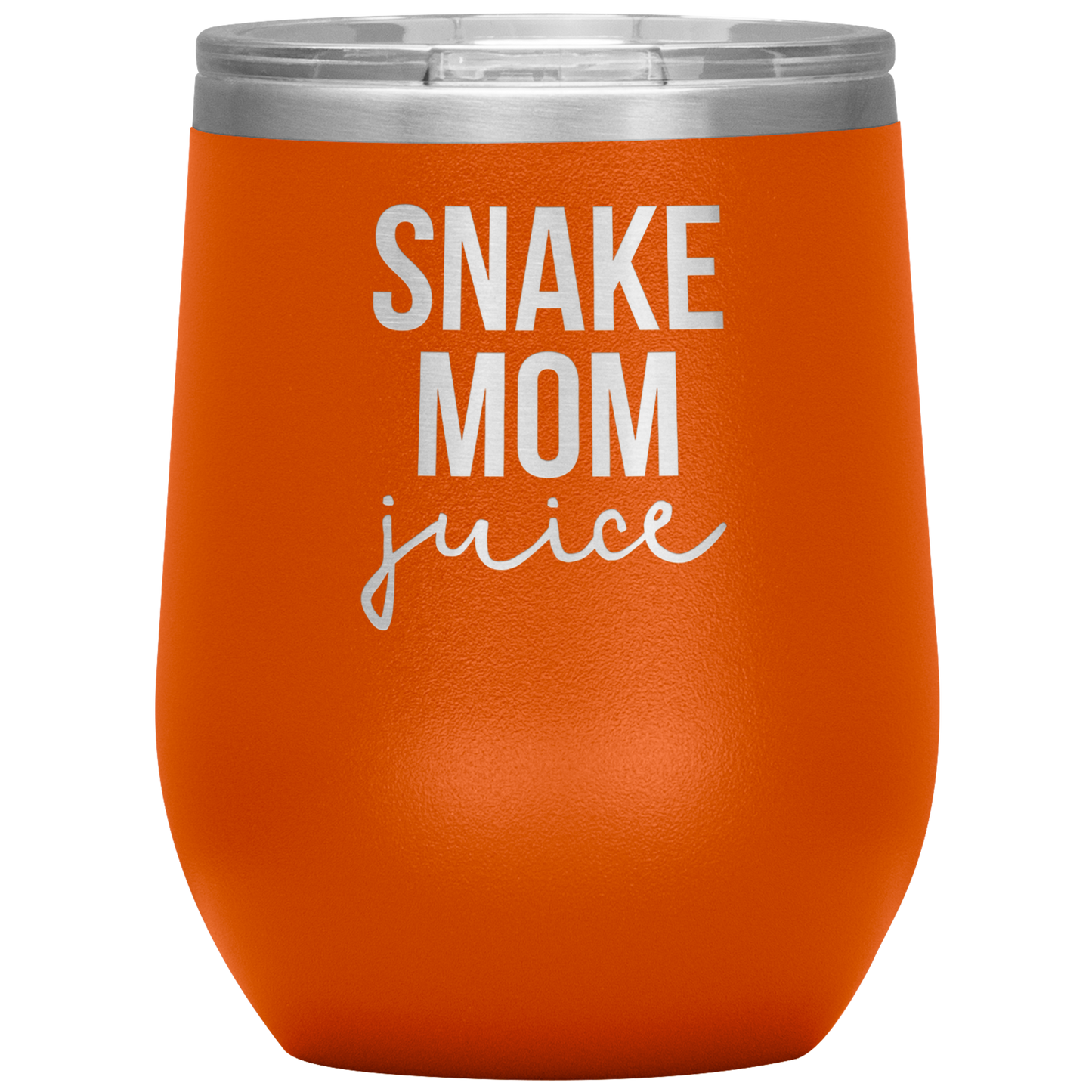 Snake Mom Wine Tumbler, Snake Mom Gifts, Travel Wine Cup, Birthday Gifts for Men and Women