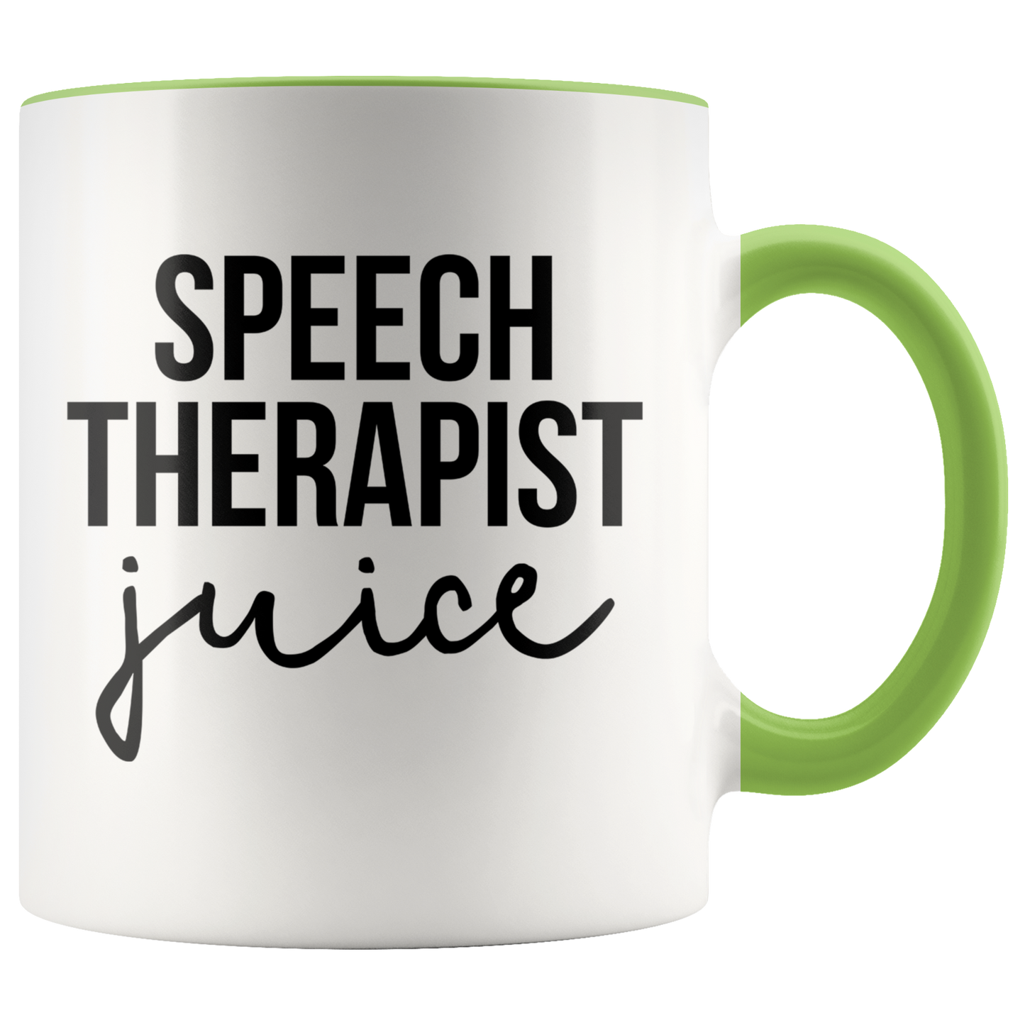 Speech Therapist Gifts, Coffee Mug, Two Tone Accent Cup, Birthday Gift for Men and Women