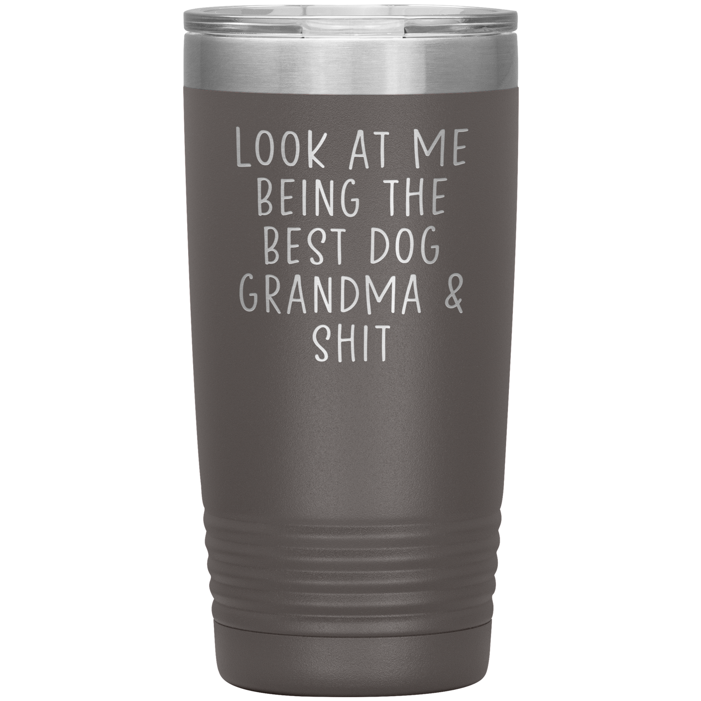 Chien Grandma Tumbler, Cadeaux de grand-mère de chien, tasse de café de grand-mère de chien, cadeaux d’anniversaire pour des hommes et des femmes