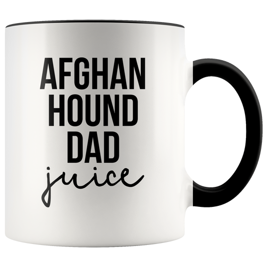 Afghan Hound Dad Gifts, Coffee Mug, Two Tone Accent Cup, Birthday Gift for Men and Women