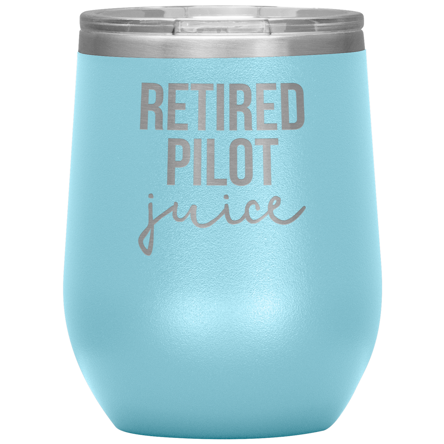 Retired Pilot Retirement Tumbler, Retired Pilot Retirement Gifts, Travel Wine Cup, Birthday Gifts for Men and Women