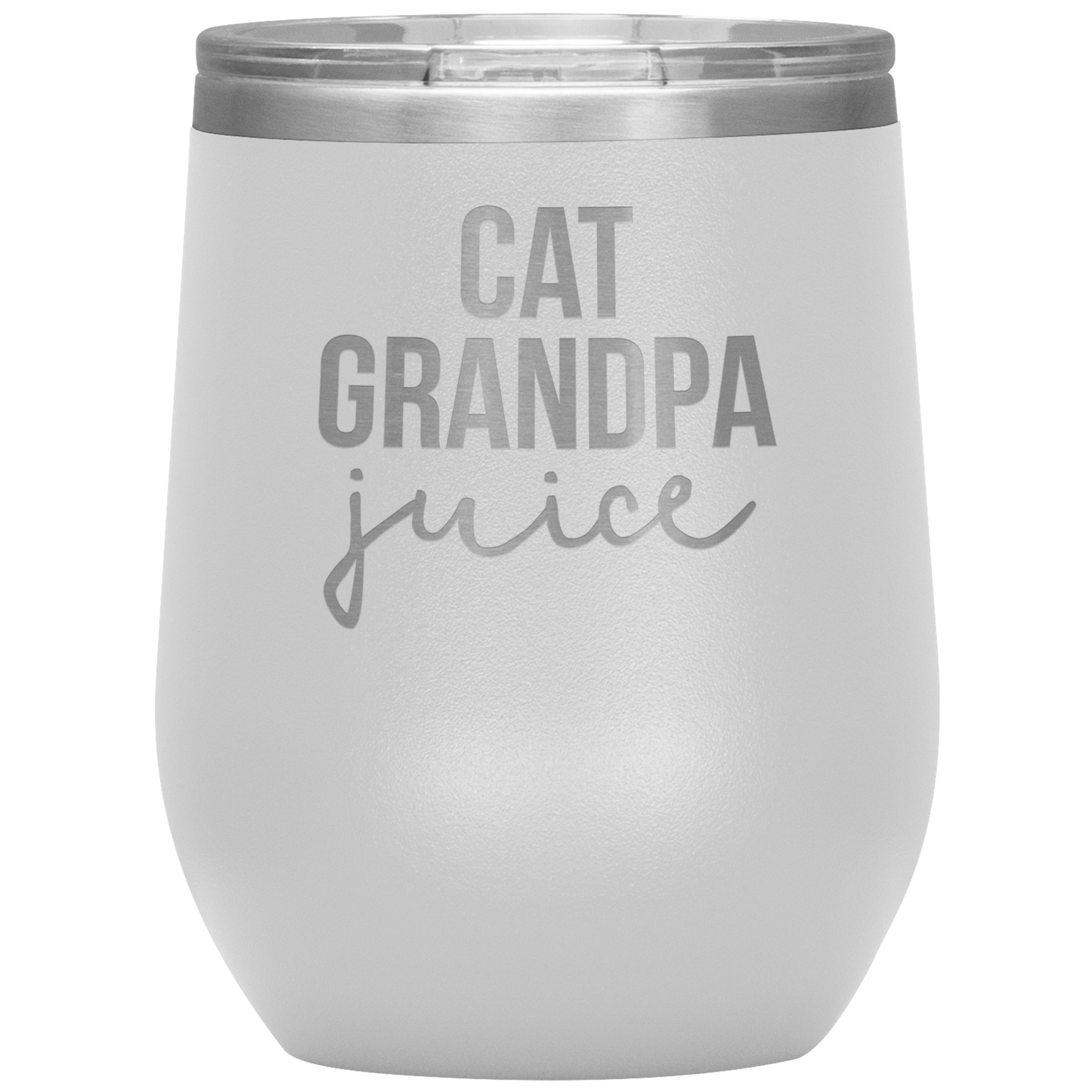 Cat Vovô Vinho Tumbler, Cat Vovô Presentes, Wine Wine Cup, Birthday Gifts para Homens e Mulheres