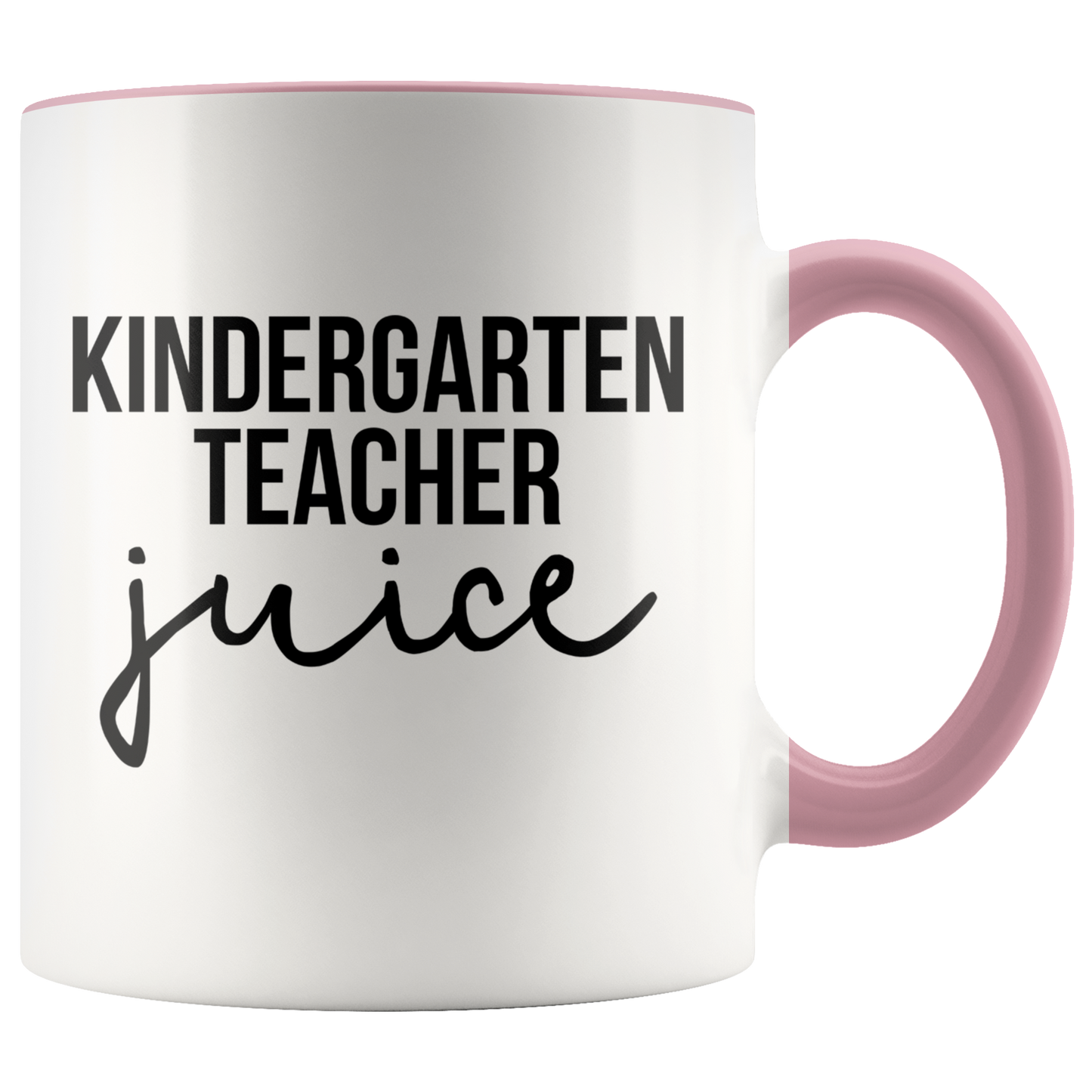 Kindergarten Teacher Gifts, Coffee Mug, Two Tone Accent Cup, Birthday Gift for Men and Women