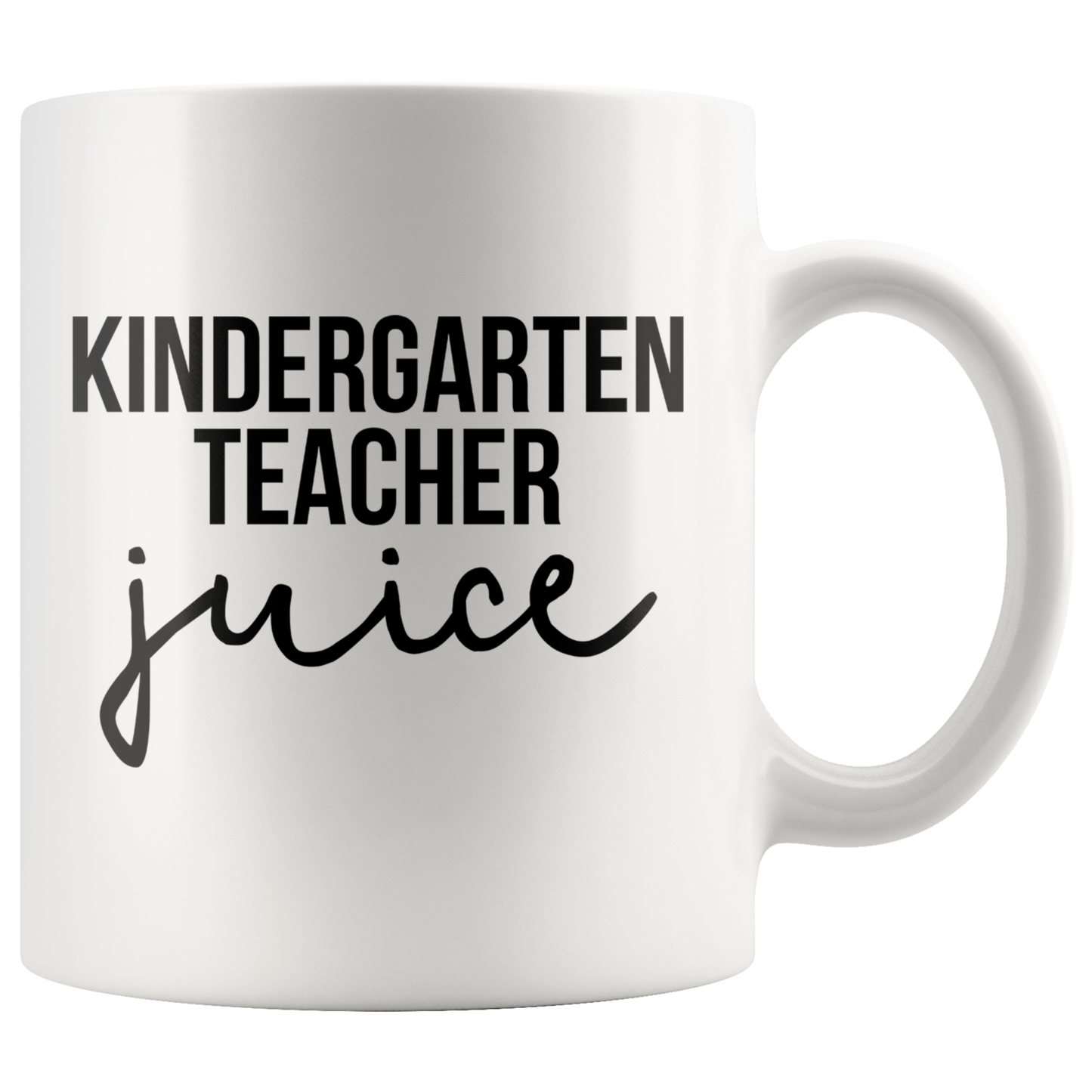 Kindergarten Teacher Gifts, Coffee Mug, Two Tone Accent Cup, Birthday Gift for Men and Women