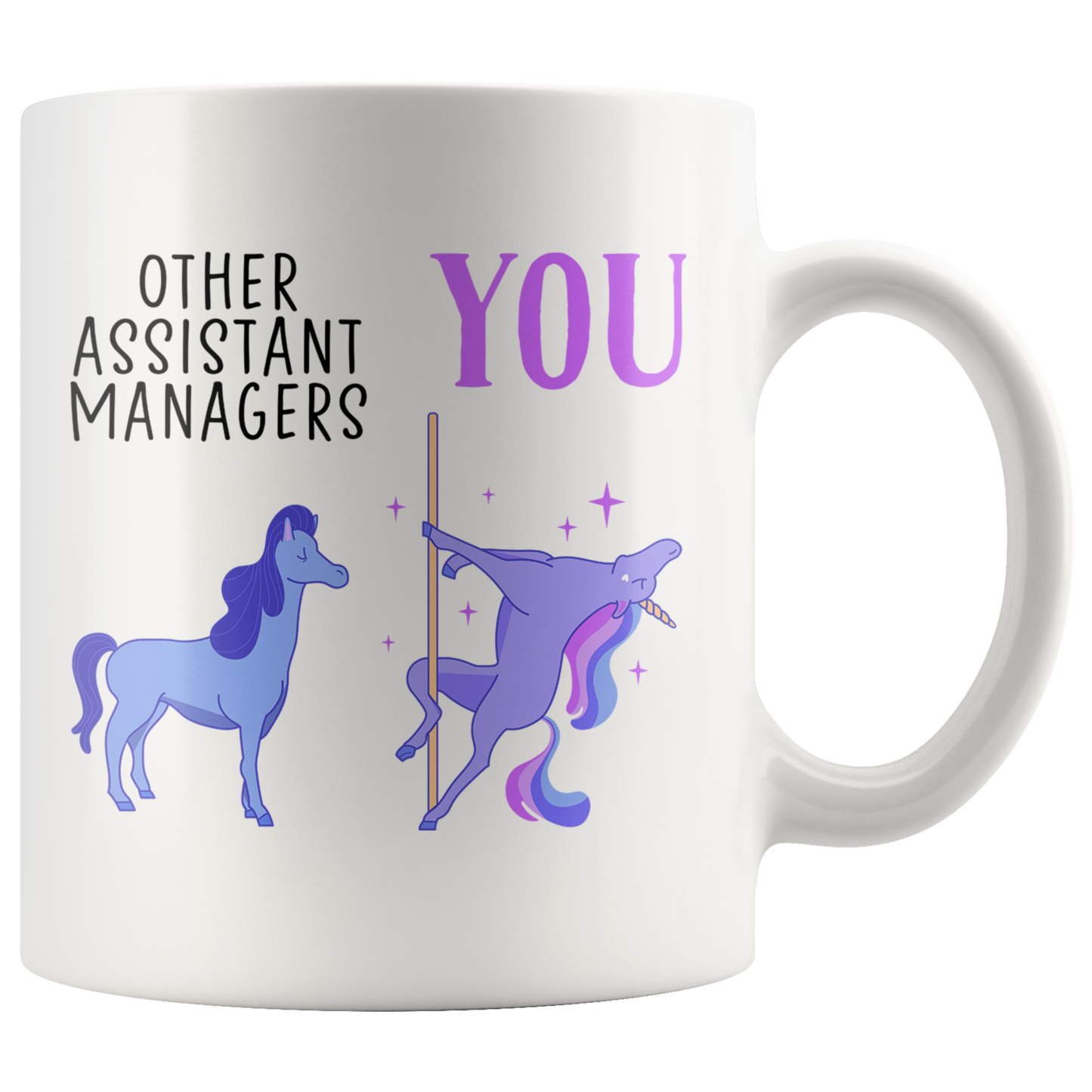 Assistant Manager Gifts, Coffee Mug, Two Tone Accent Cup, Birthday Gift for Men and Women