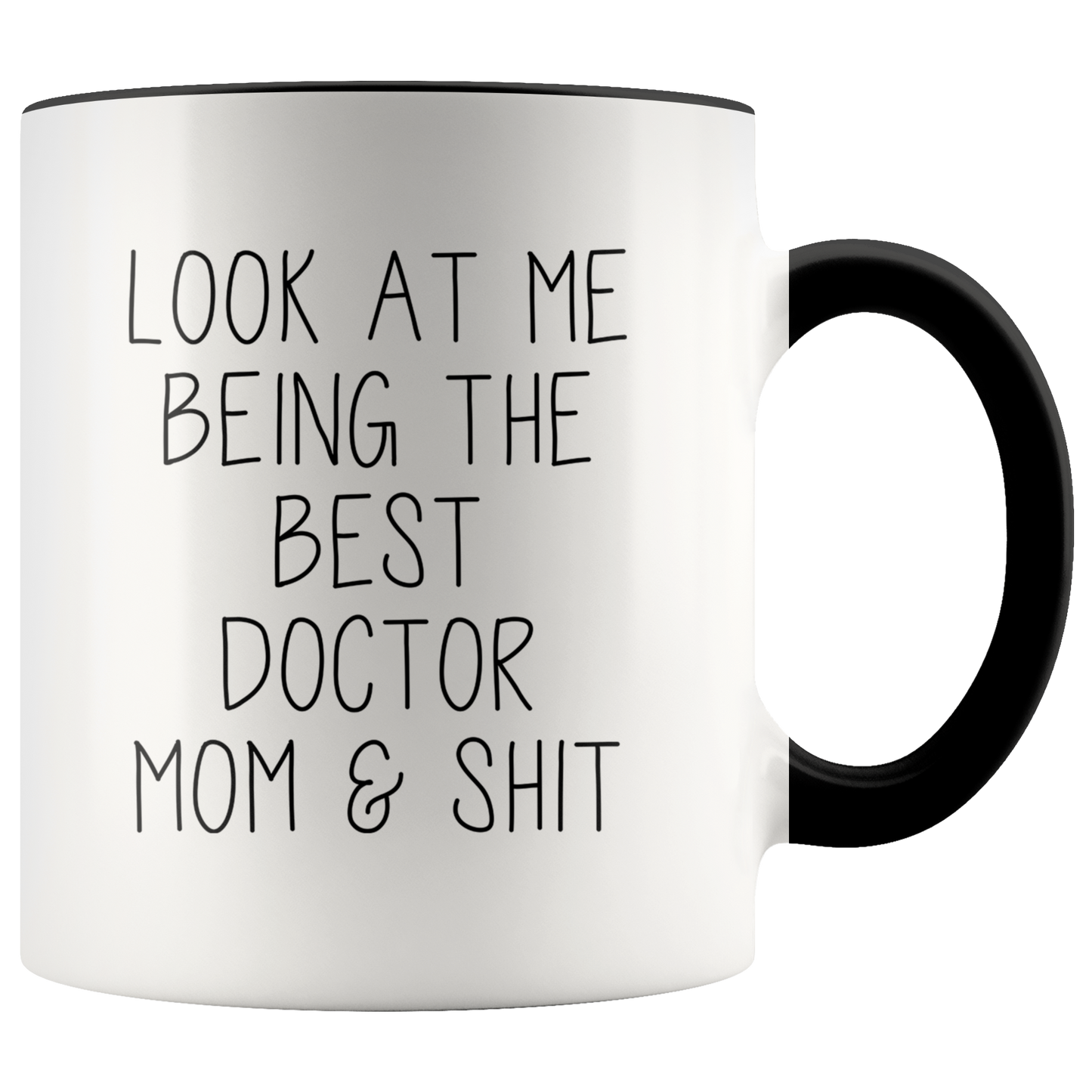 Doctor Mom Gift for Wife, Doctor Mom Gifts, Accent Coffee Mug, Birthday Gifts for Men and Women