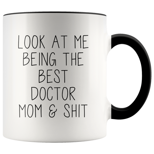 Doctor Mom Gift for Wife, Doctor Mom Gifts, Accent Coffee Mug, Birthday Gifts for Men and Women