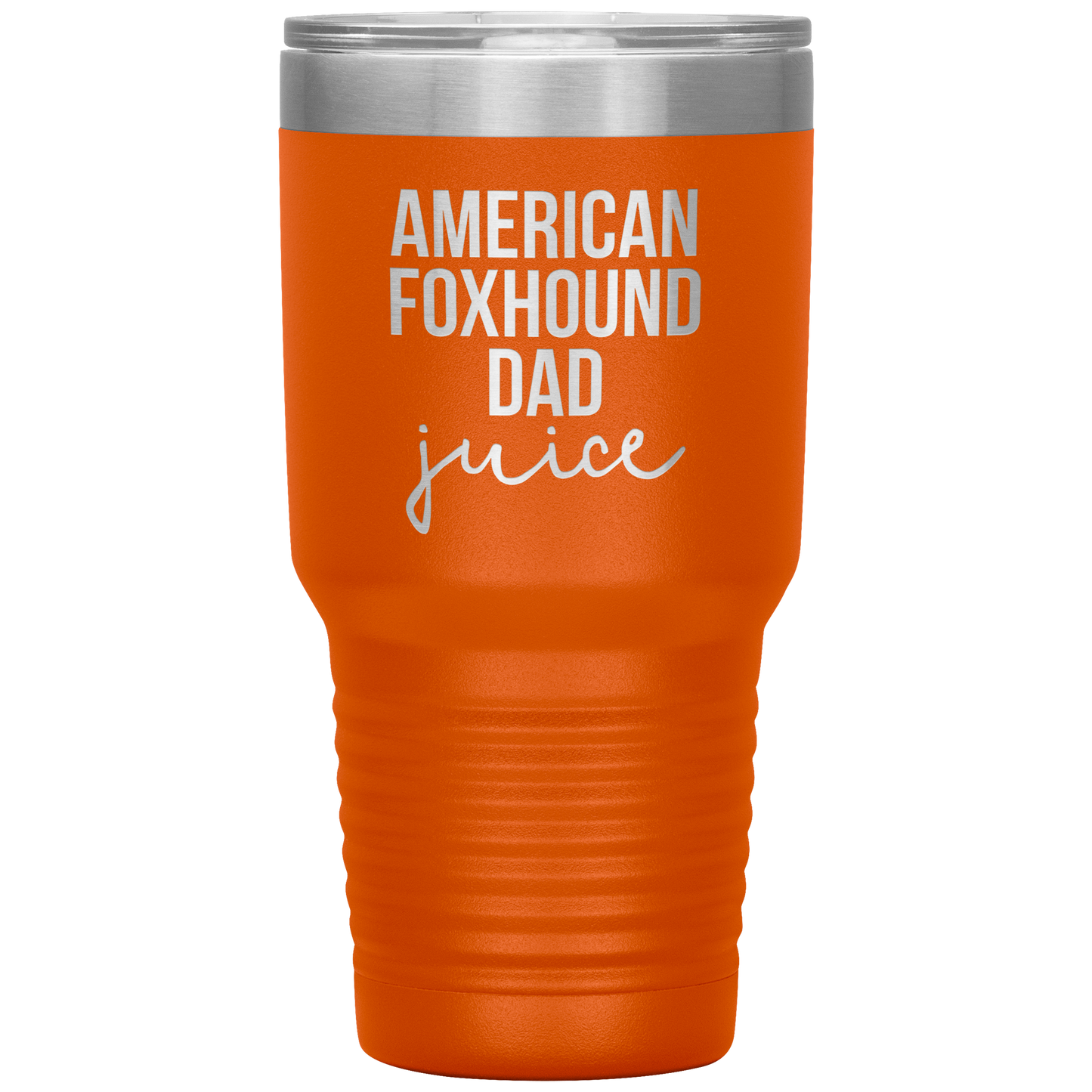 American Foxhound Dad Tumbler, Funny Travel Coffee Mug, Birthday Gifts for Men and Women