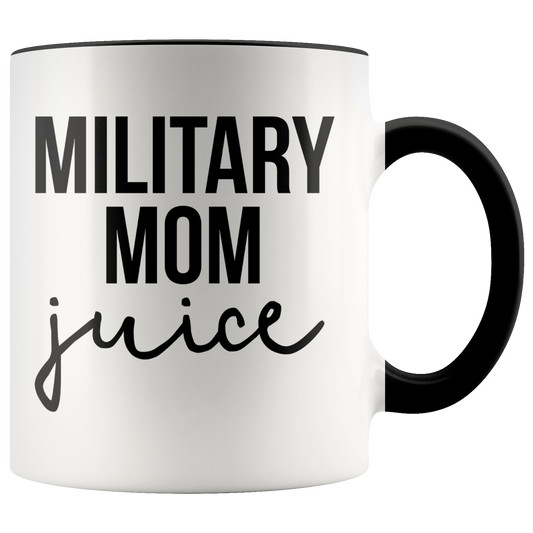 Military Mom Gifts, Coffee Mug, Two Tone Accent Cup, Birthday Gift for Men and Women