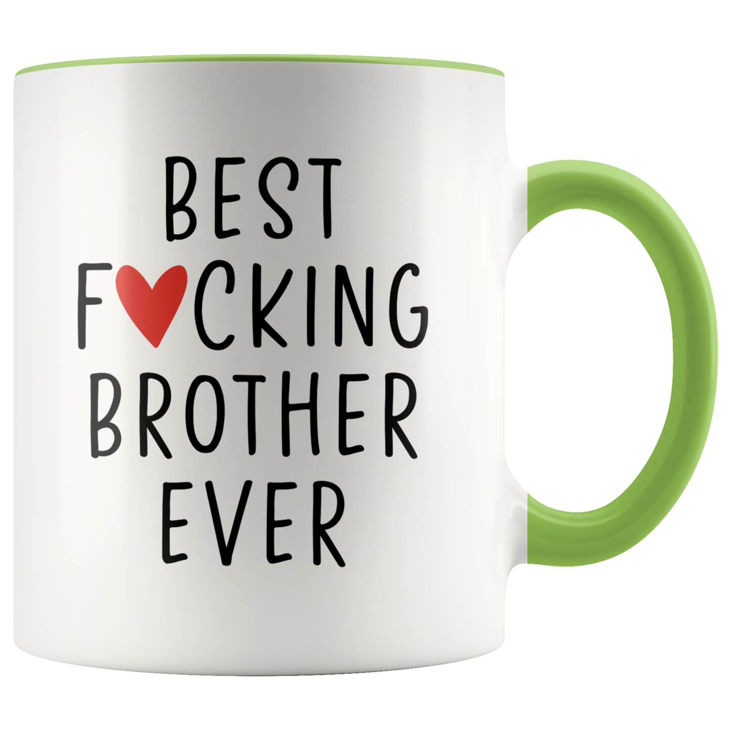 Brother Gifts, Coffee Mug, Two Tone Accent Cup, Birthday Gift for Men and Women