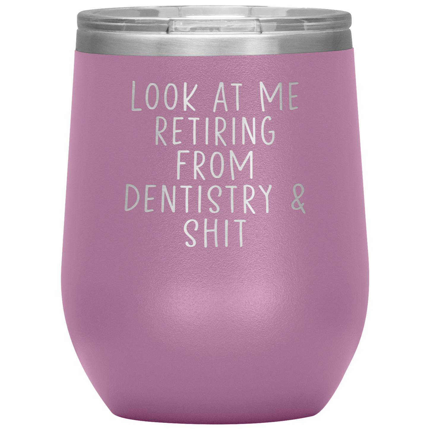 Dentista Pensione Vino Tumbler, Dentista Pensionamento Regali, Travel Wine Cup, Regali di compleanno per uomini e donne