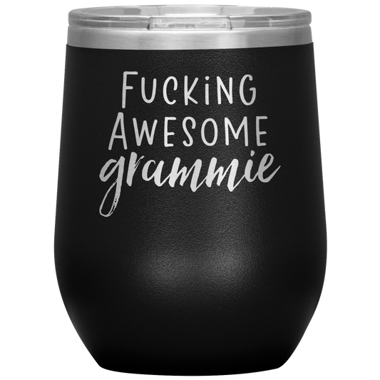 Grammie Wine Tumbler, Grammie Gifts, Travel Wine Cup, Birthday Gifts for Men and Women