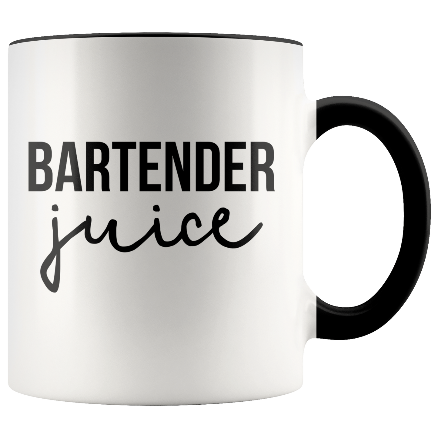 Bartender Gifts, Coffee Mug, Two Tone Accent Cup, Birthday Gift for Men and Women