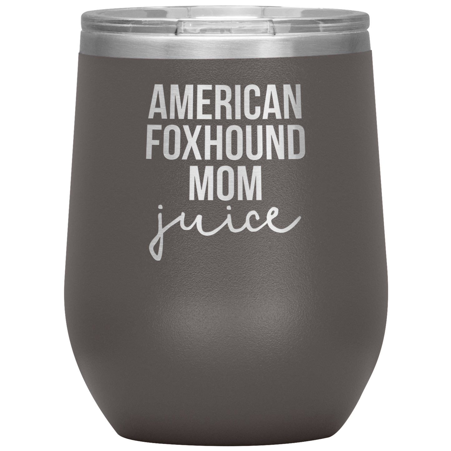 American Foxhound Mom Wine Tumbler, Funny Travel Wine Cup, Birthday Gifts for Men and Women