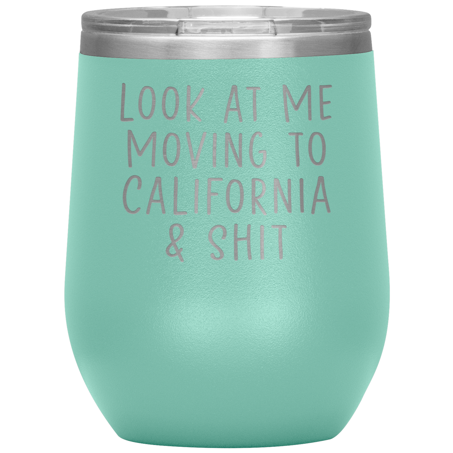 Déménagement à California Wine Tumbler, Déménagement en Californie Cadeaux, Travel Wine Cup, Cadeaux d’anniversaire pour les hommes et les femmes