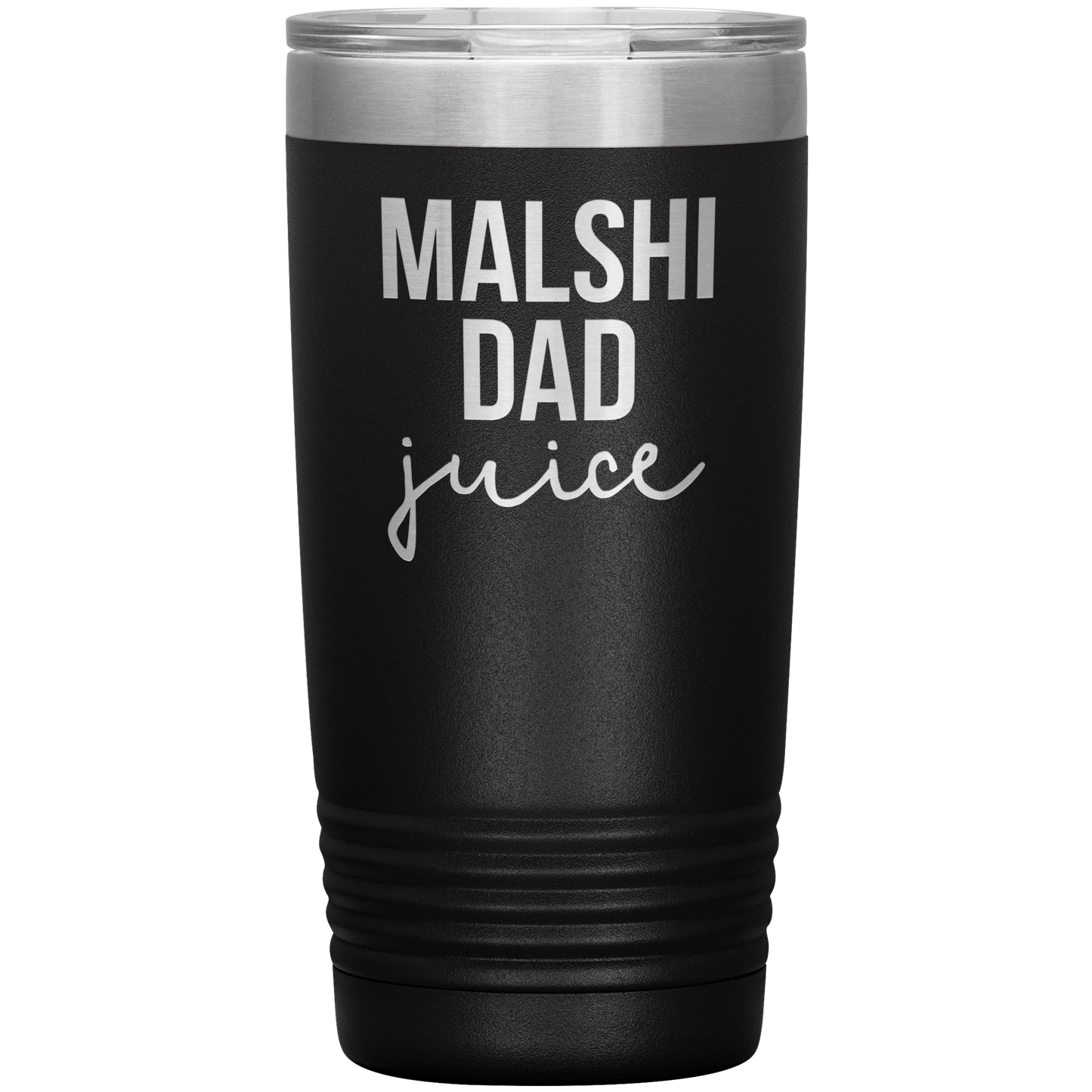 Malshi Dad Tumbler, Malshi Dad Cadeaux, Travel Coffee Mug, Cadeaux d’anniversaire pour hommes et femmes