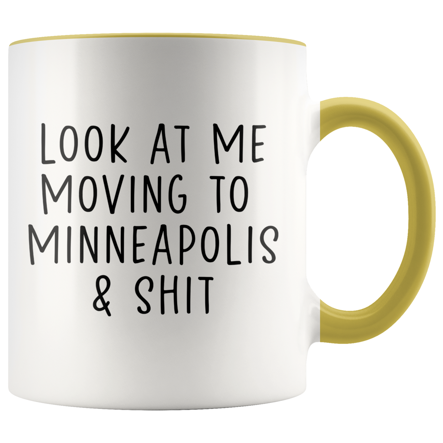 Moving to Minneapolis Minnesota Gifts, Coffee Mug, Two Tone Accent Cup, Birthday Gift for Men and Women