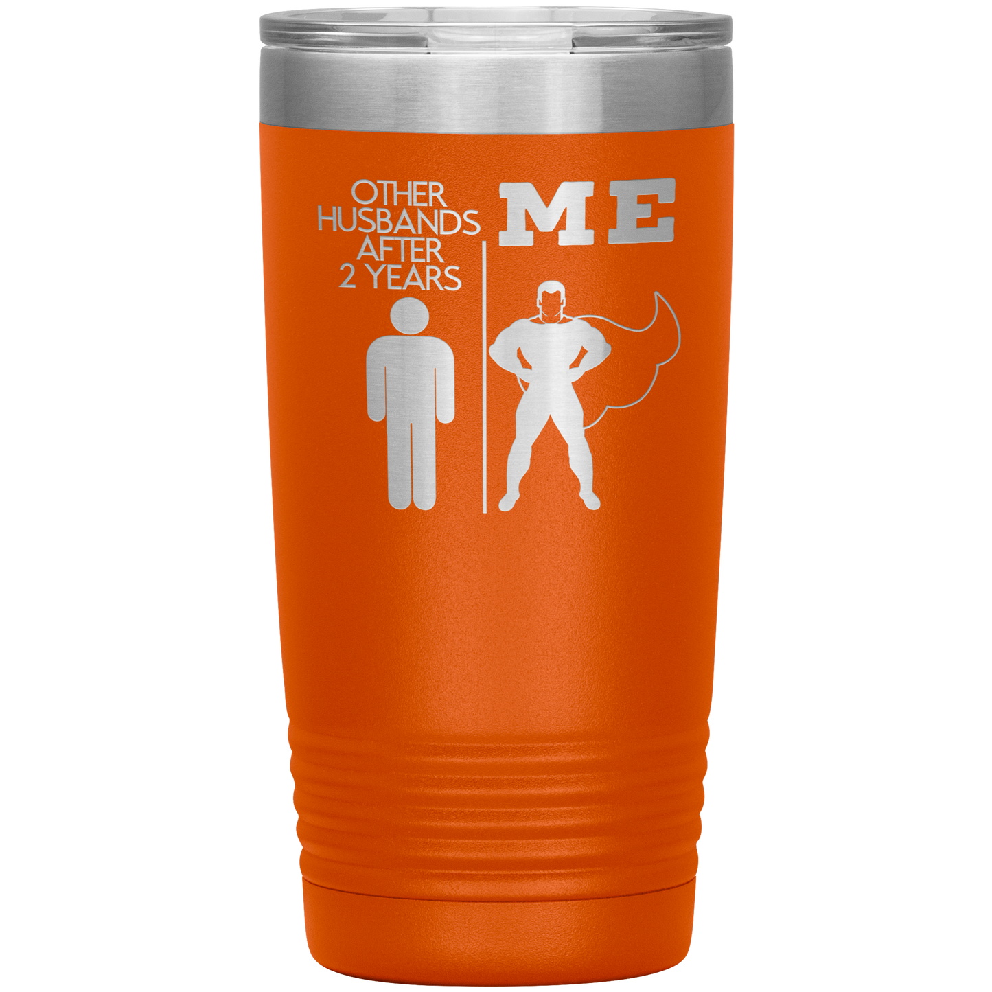 2nd Anniversary Tumbler, 2nd Anniversary Gifts, Travel Coffee Mug, Birthday Gifts for Men and Women