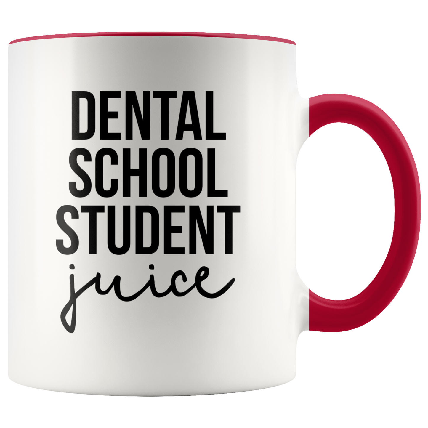 Dental School Student Gifts, Coffee Mug, Two Tone Accent Cup, Birthday Gift for Men and Women