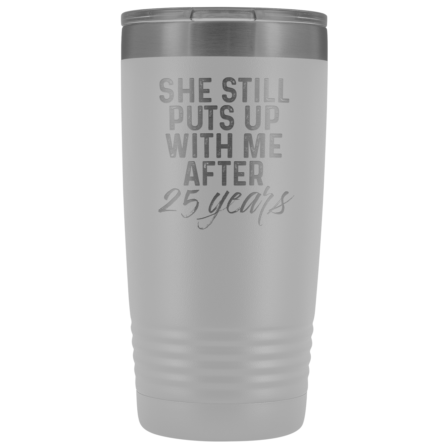 Cadeau 25e anniversaire 25 année anniversaire de mariage Tasse de café Drôle mari Tumbler Cadeaux pour lui anniversaire pour les hommes Coupe