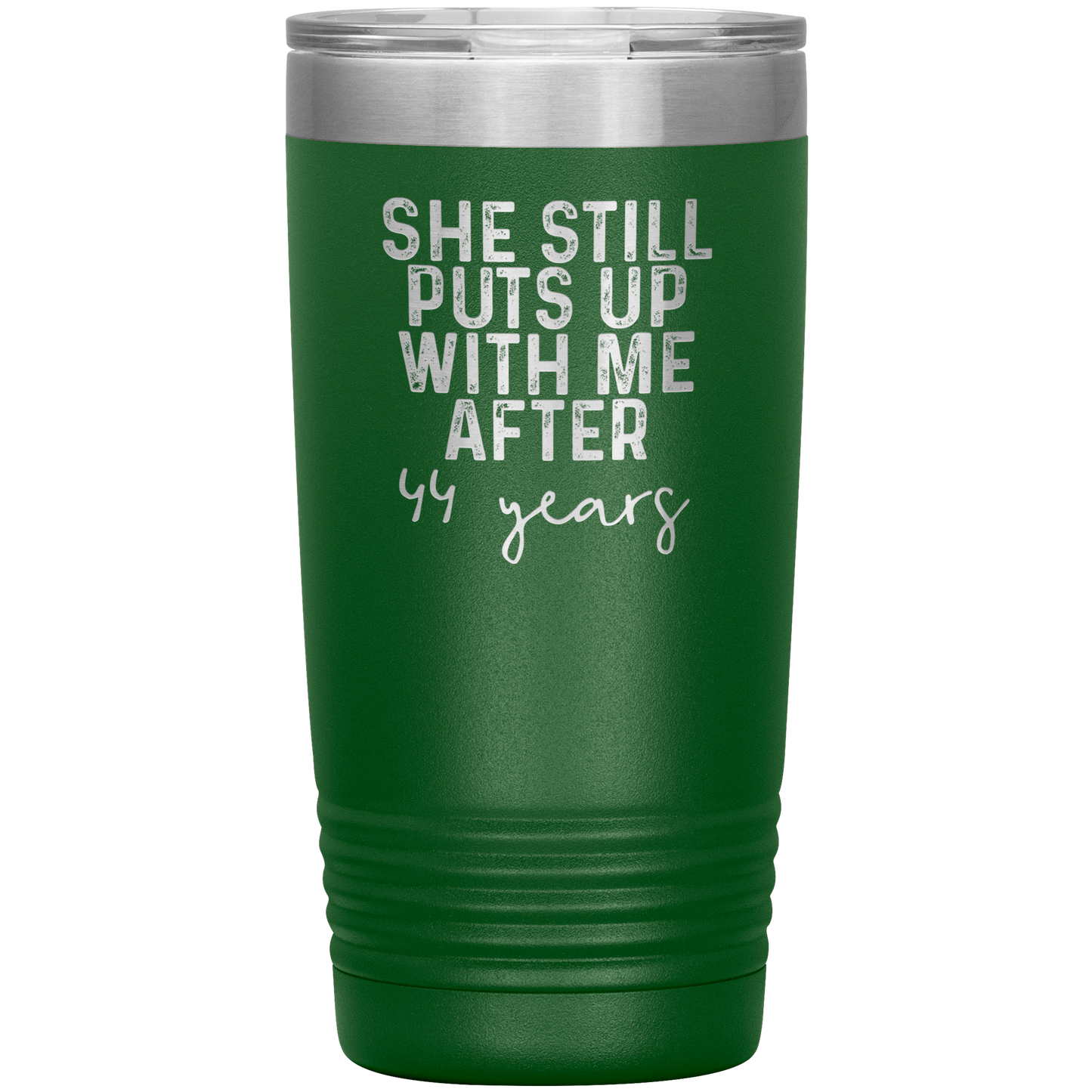 44th Anniversary Gifts for Husband and Wife, Coffee Mug, Tumbler, Birthday Gifts for Men and Women