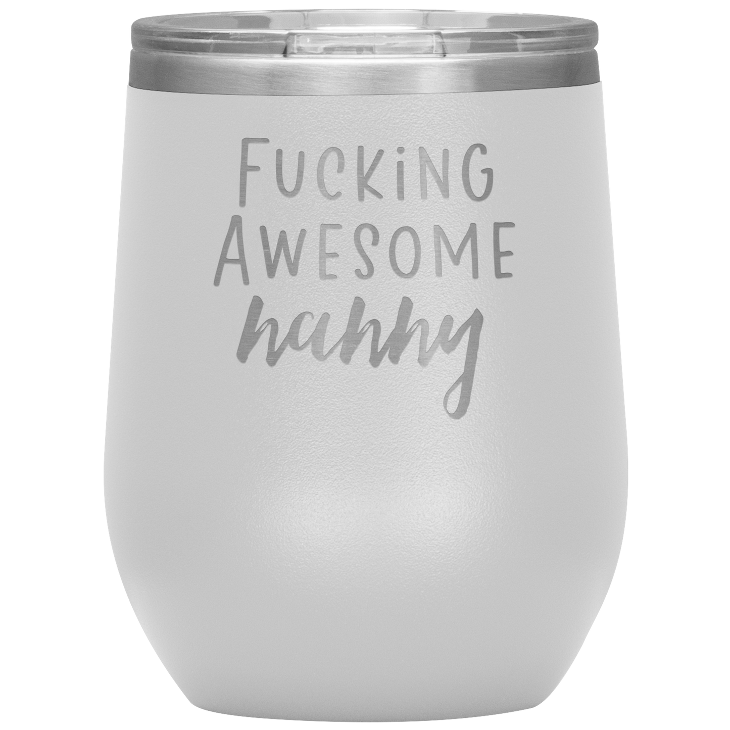 Nanny Wine Tumbler, Nanny Gifts, Travel Wine Cup, Birthday Gifts for Men and Women